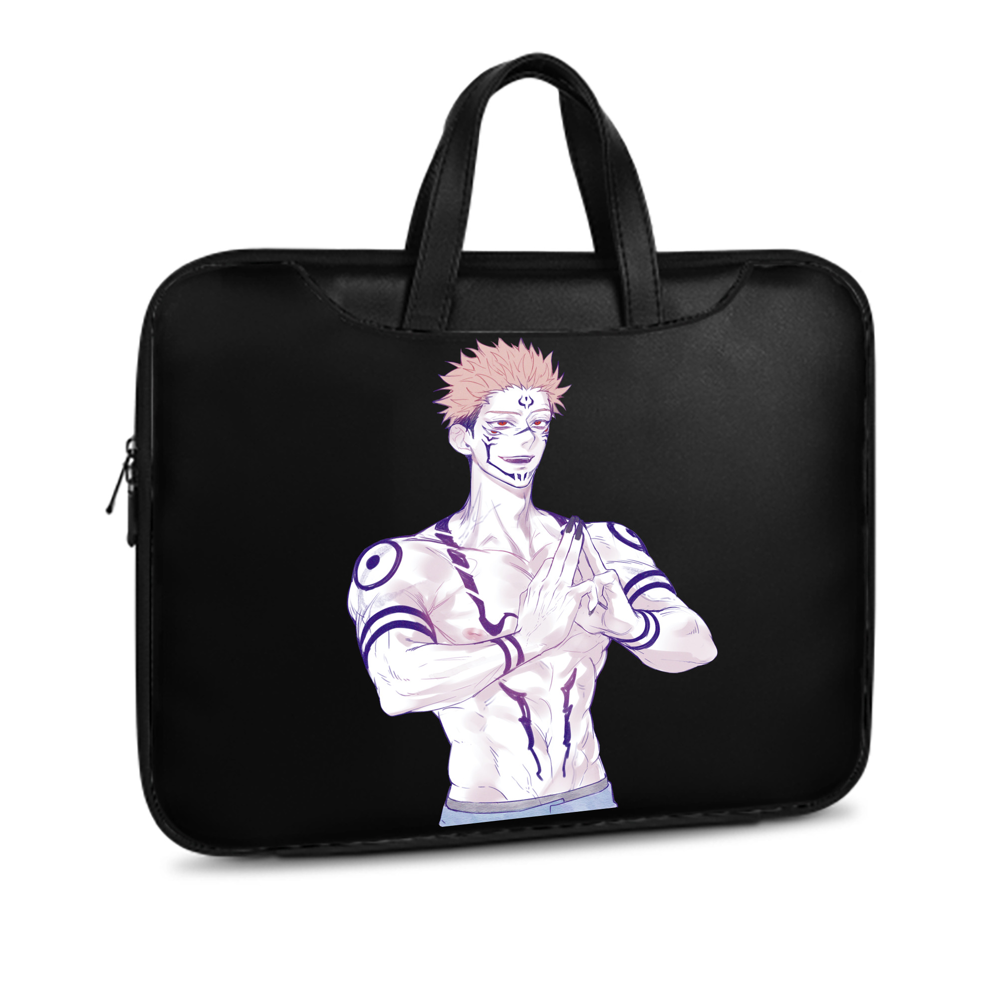 （画像用） 呪術廻戦 Jujutsu Kaisen レザーラップトップバッグ　ノートパソコンケース