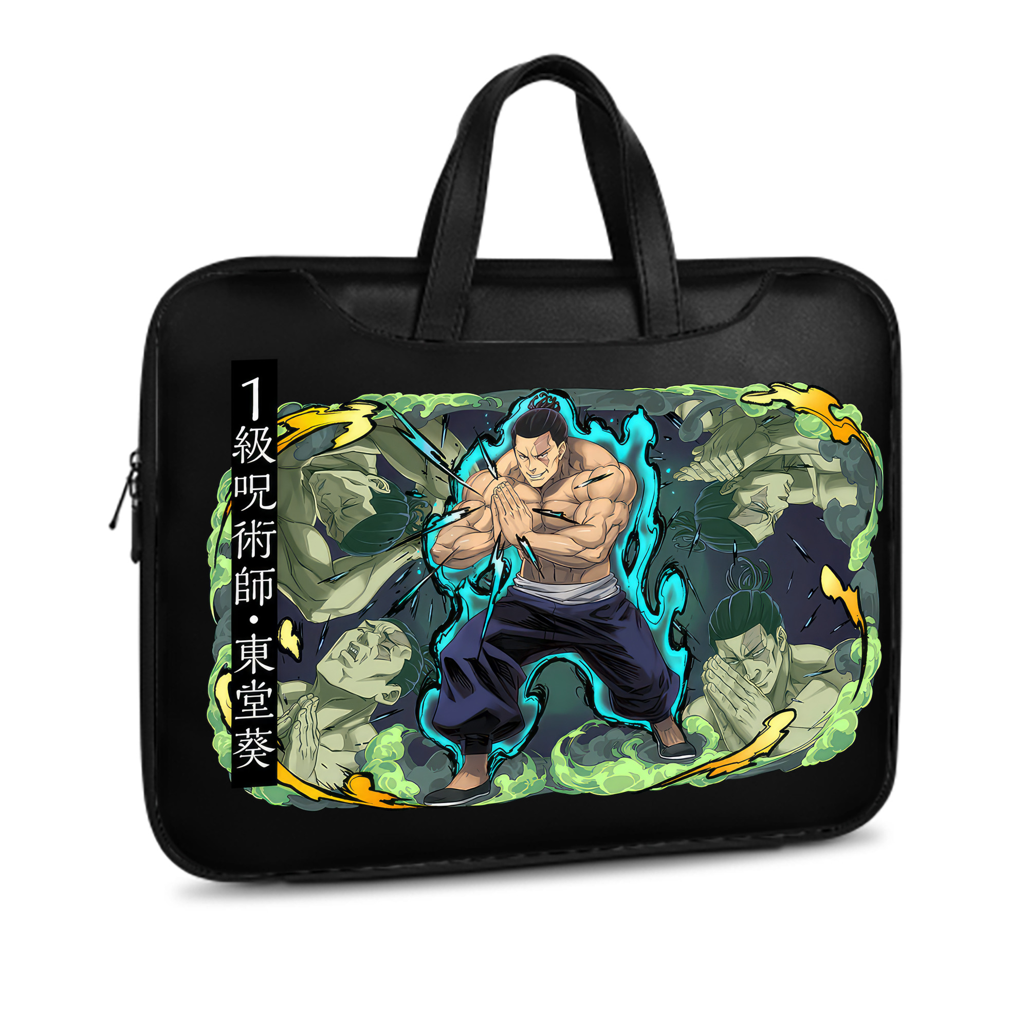 （画像用） 呪術廻戦 Jujutsu Kaisen レザーラップトップバッグ　ノートパソコンケース