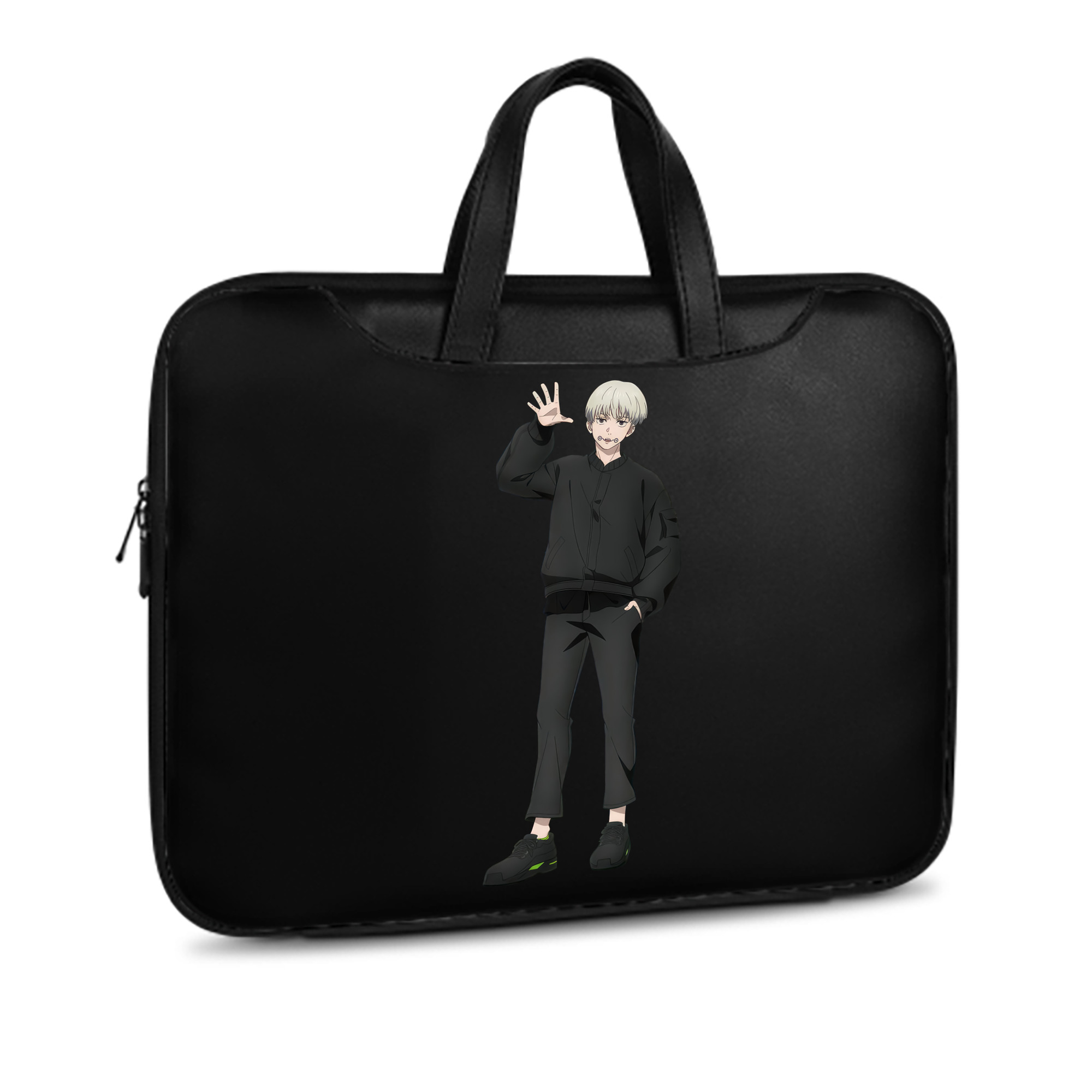 （画像用） 呪術廻戦 Jujutsu Kaisen レザーラップトップバッグ　ノートパソコンケース