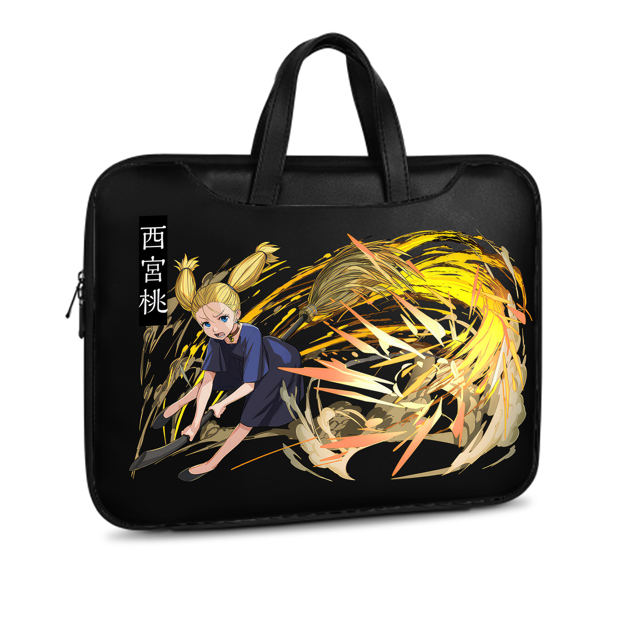 （画像用） 呪術廻戦 Jujutsu Kaisen レザーラップトップバッグ　ノートパソコンケース