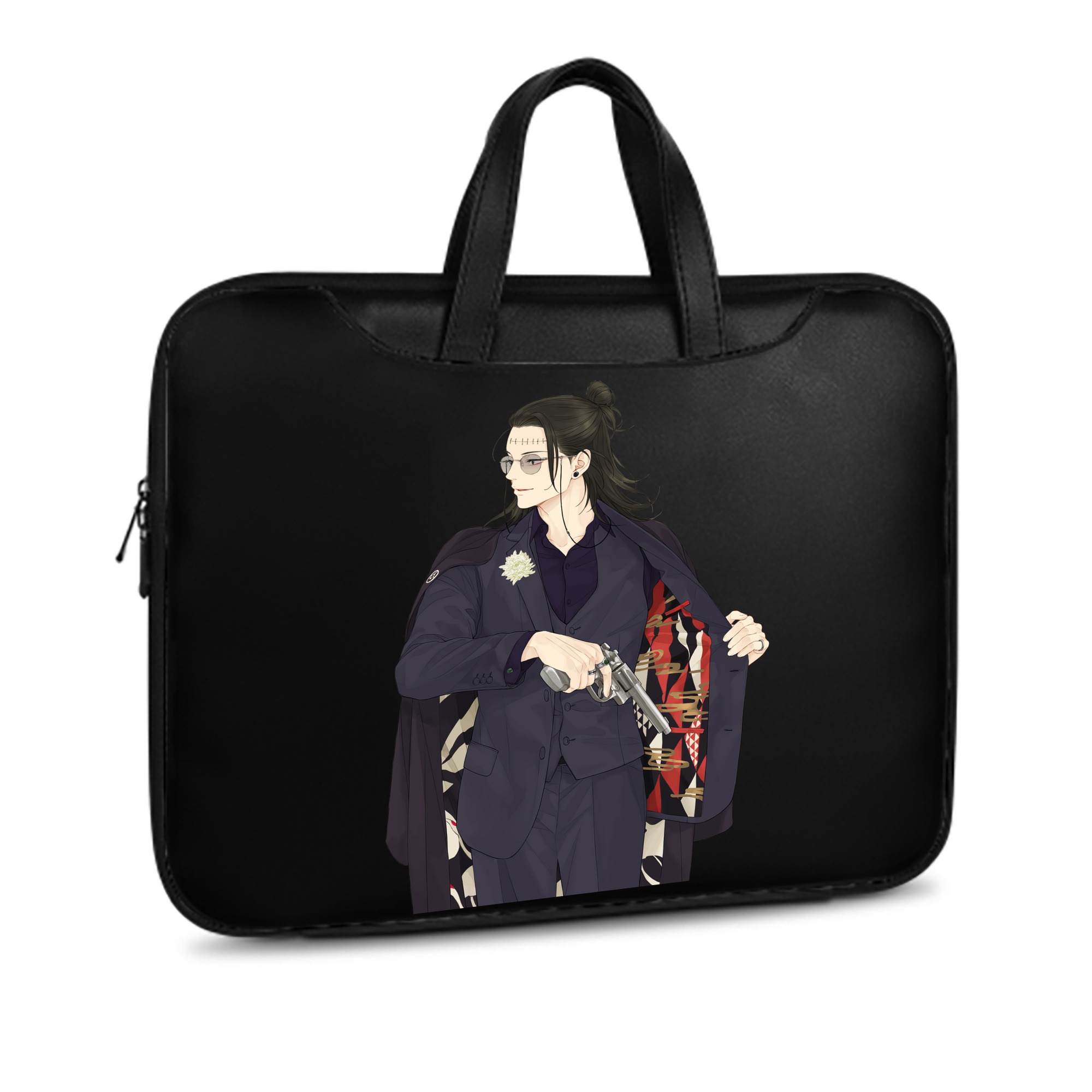 （画像用） 呪術廻戦 Jujutsu Kaisen レザーラップトップバッグ　ノートパソコンケース