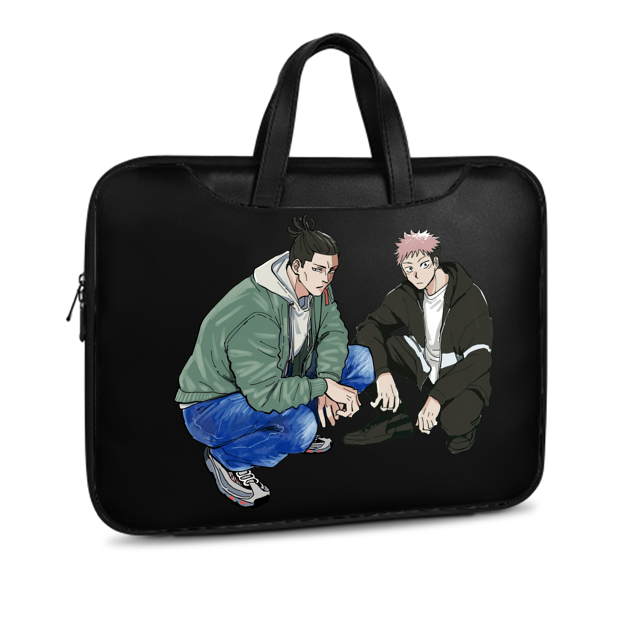 （画像用） 呪術廻戦 Jujutsu Kaisen レザーラップトップバッグ　ノートパソコンケース