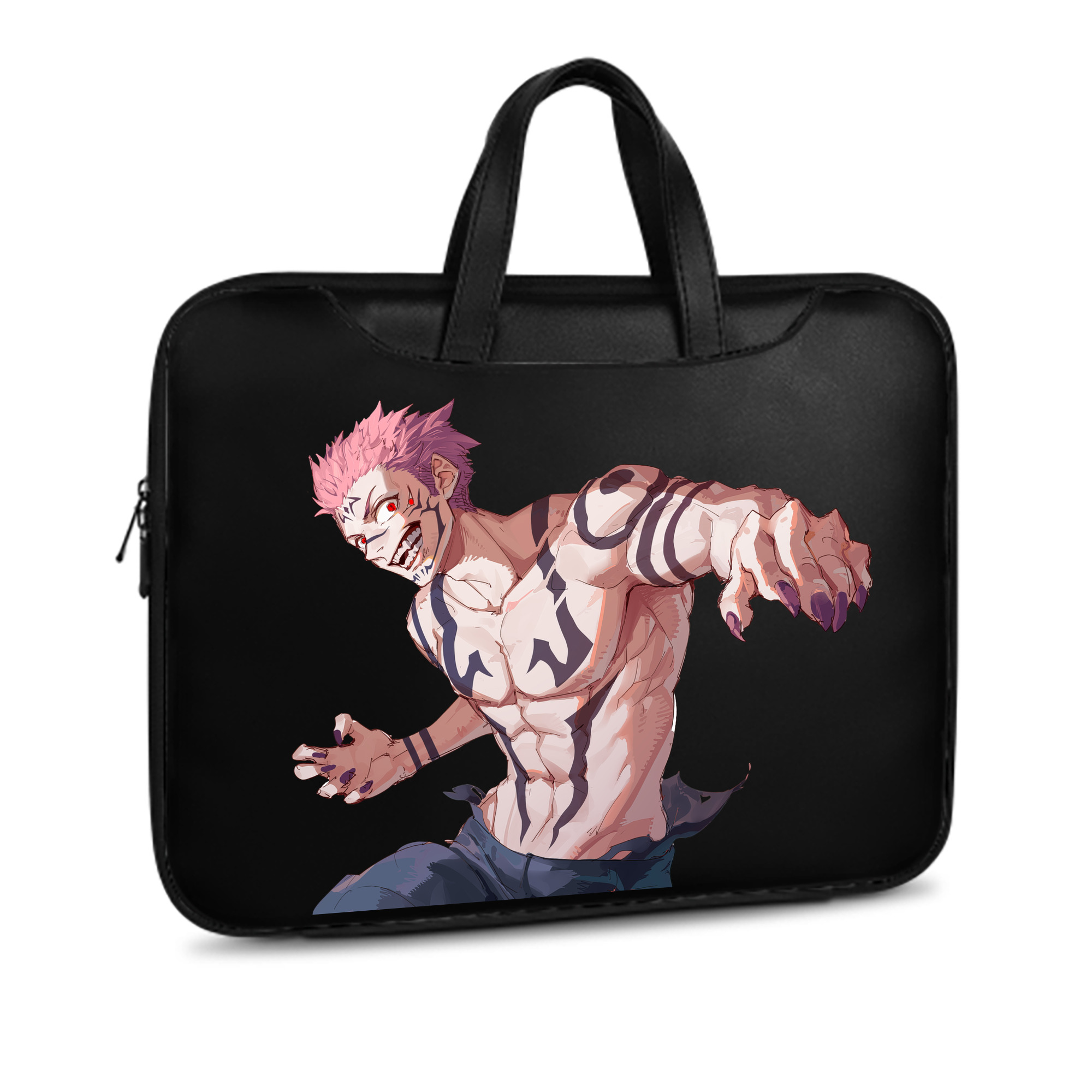 （画像用） 呪術廻戦 Jujutsu Kaisen レザーラップトップバッグ　ノートパソコンケース