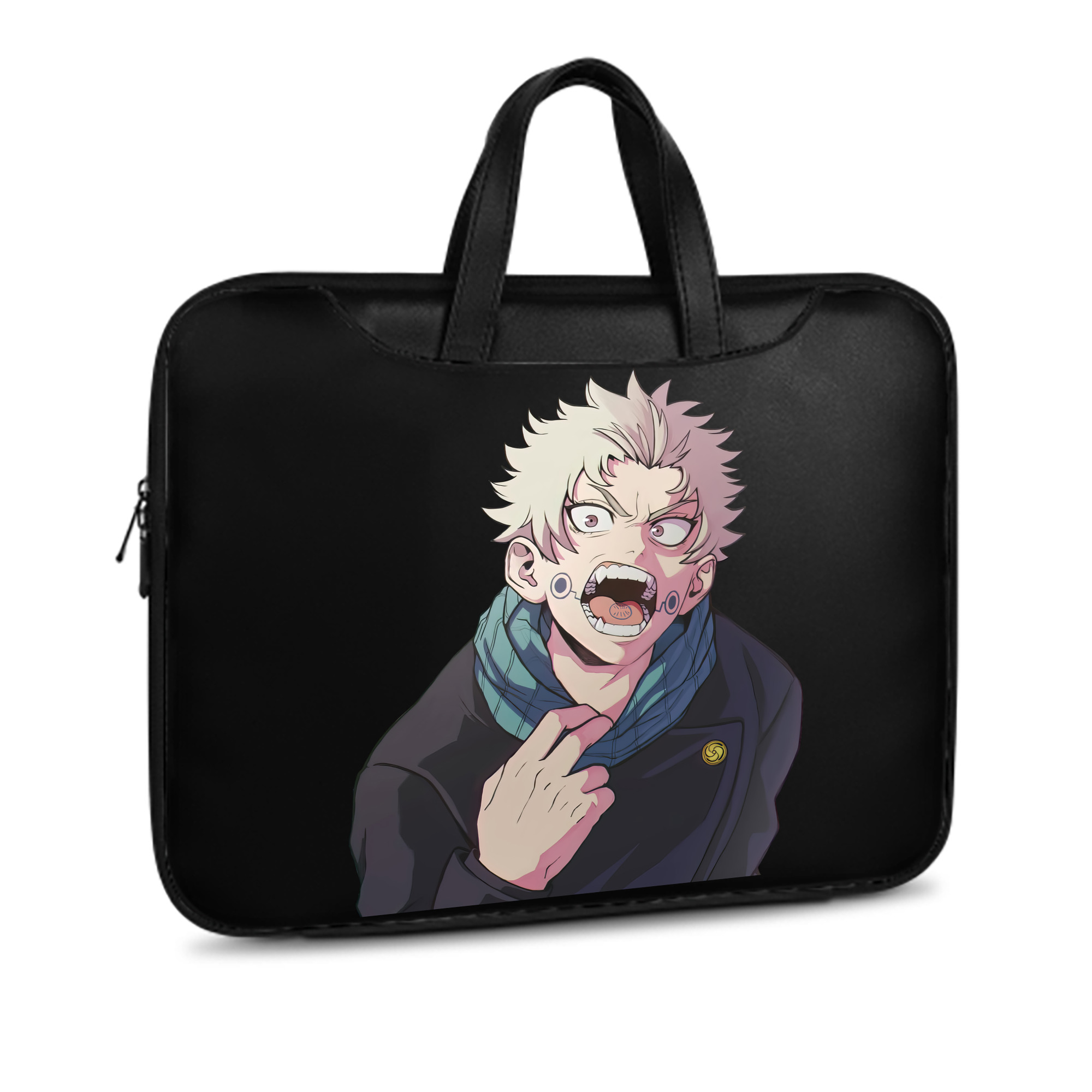 （画像用） 呪術廻戦 Jujutsu Kaisen レザーラップトップバッグ　ノートパソコンケース
