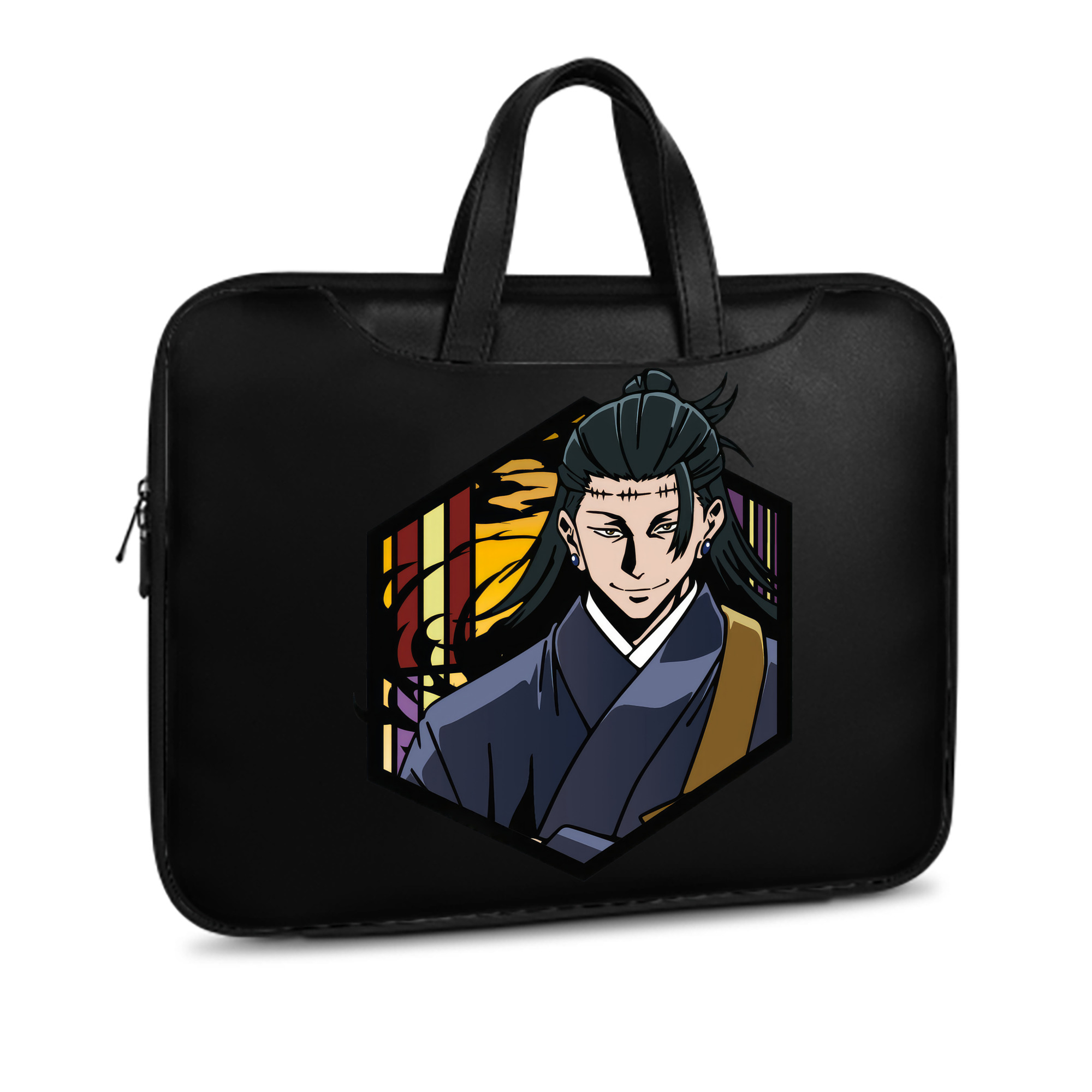 （画像用） 呪術廻戦 Jujutsu Kaisen レザーラップトップバッグ　ノートパソコンケース
