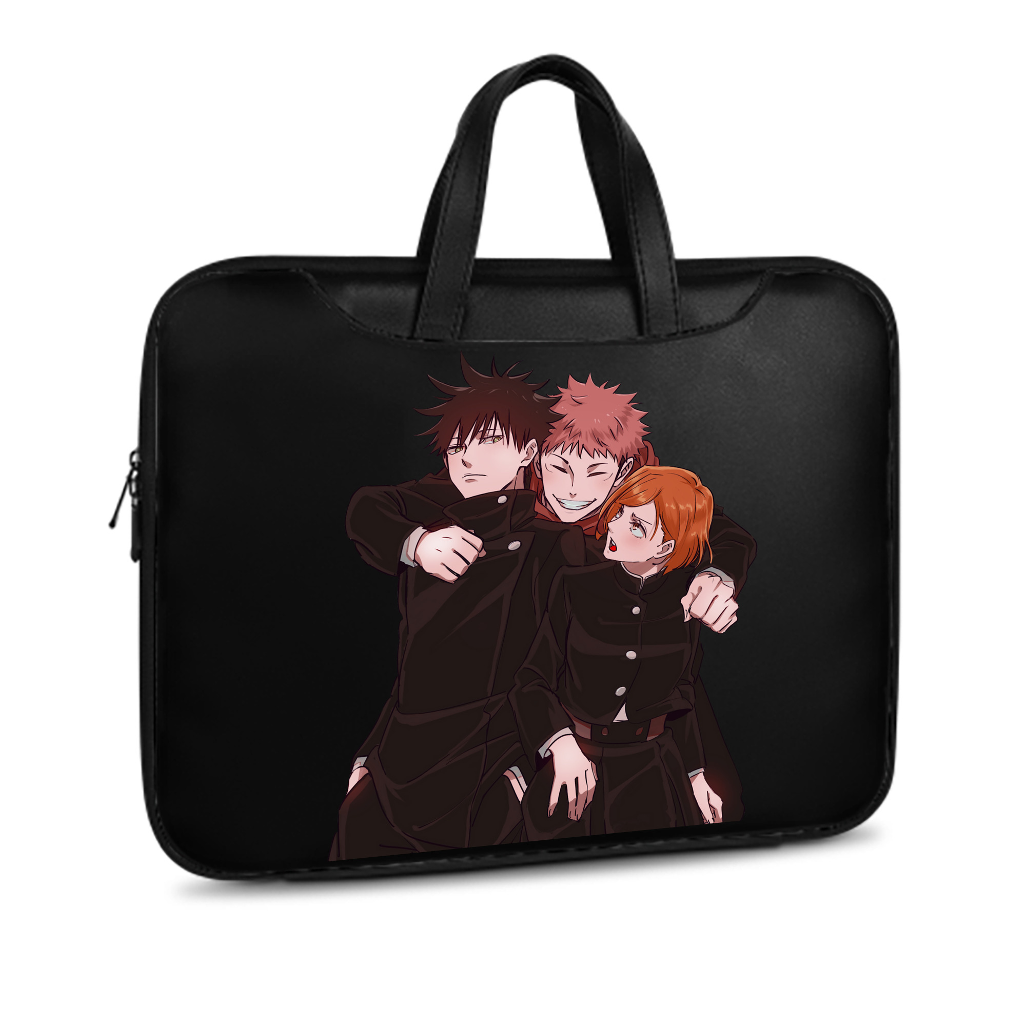 （画像用） 呪術廻戦 Jujutsu Kaisen レザーラップトップバッグ　ノートパソコンケース