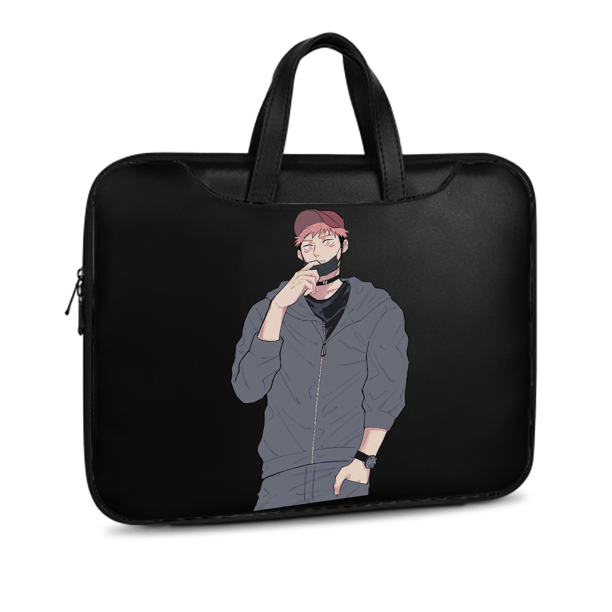 （画像用） 呪術廻戦 Jujutsu Kaisen レザーラップトップバッグ　ノートパソコンケース
