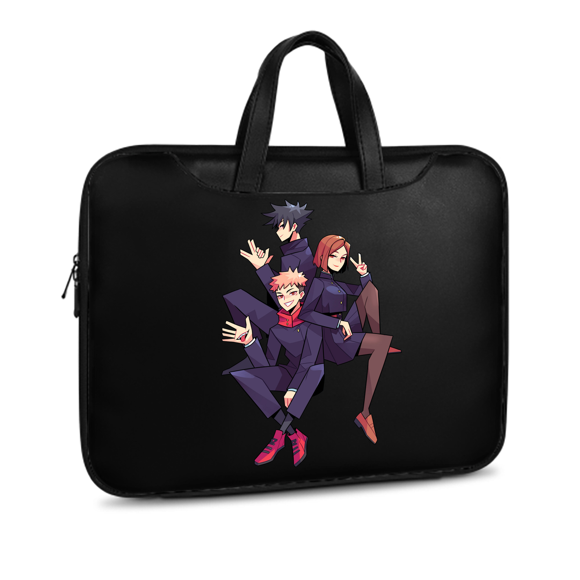 （画像用） 呪術廻戦 Jujutsu Kaisen レザーラップトップバッグ　ノートパソコンケース