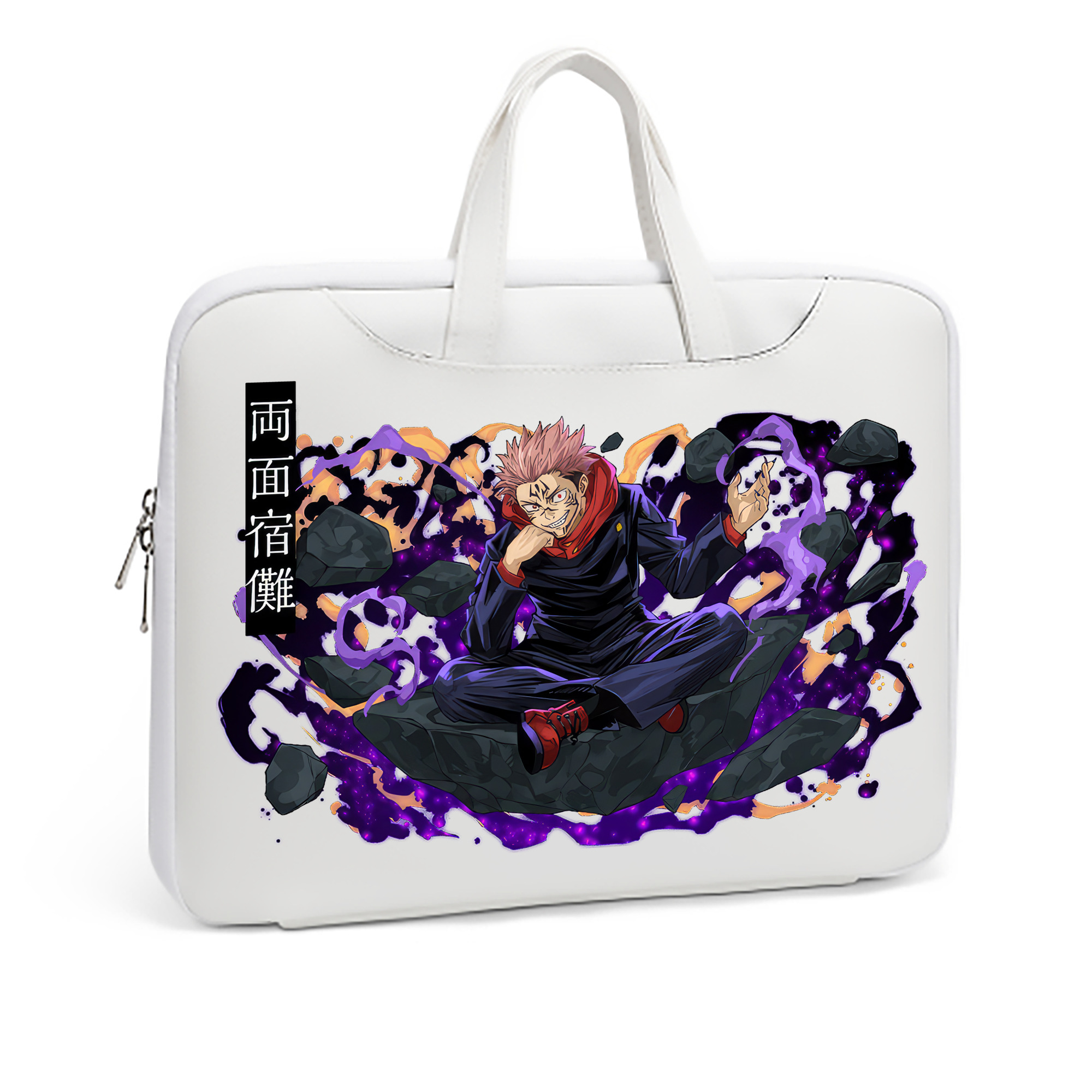 （画像用） 呪術廻戦 Jujutsu Kaisen レザーラップトップバッグ　ノートパソコンケース