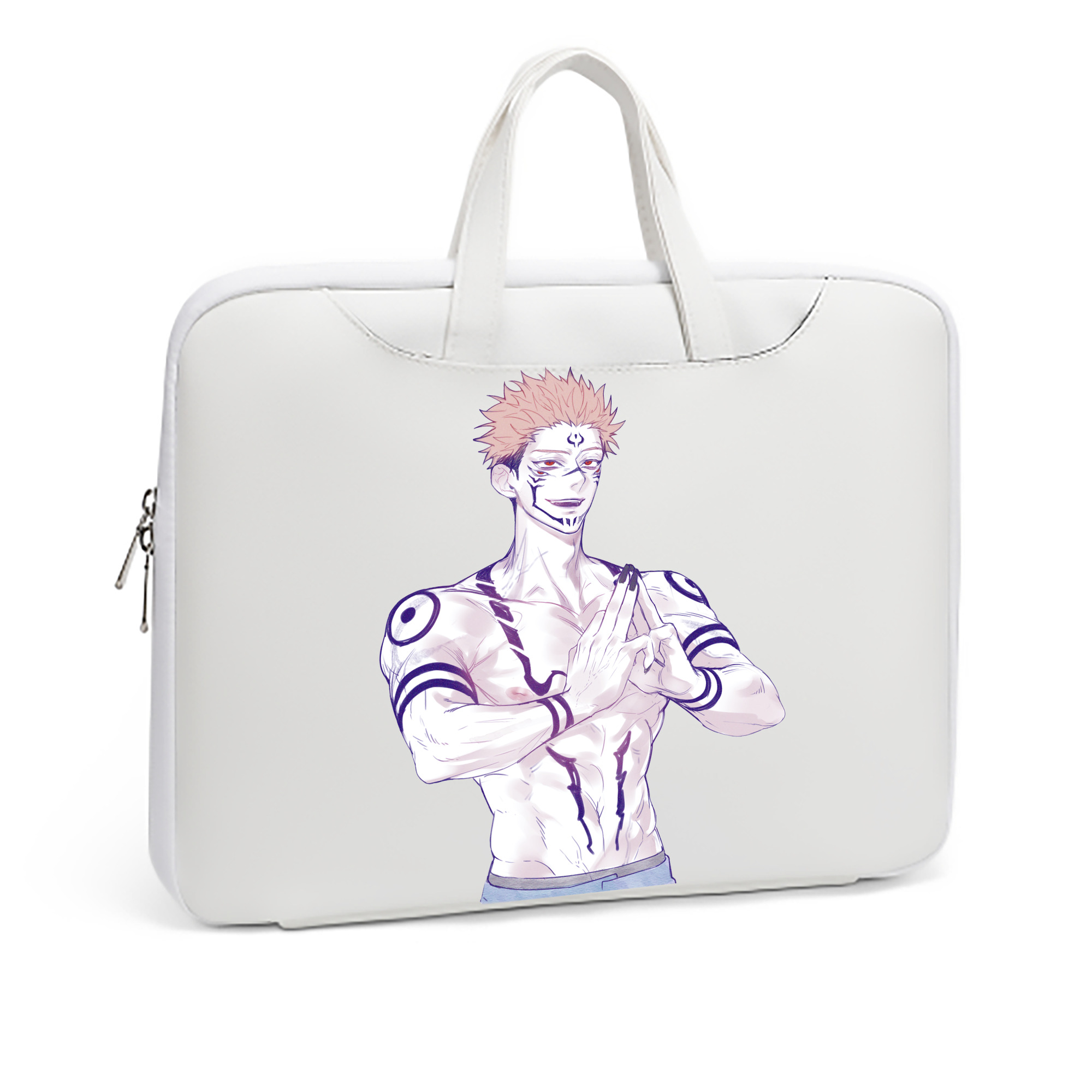 （画像用） 呪術廻戦 Jujutsu Kaisen レザーラップトップバッグ　ノートパソコンケース