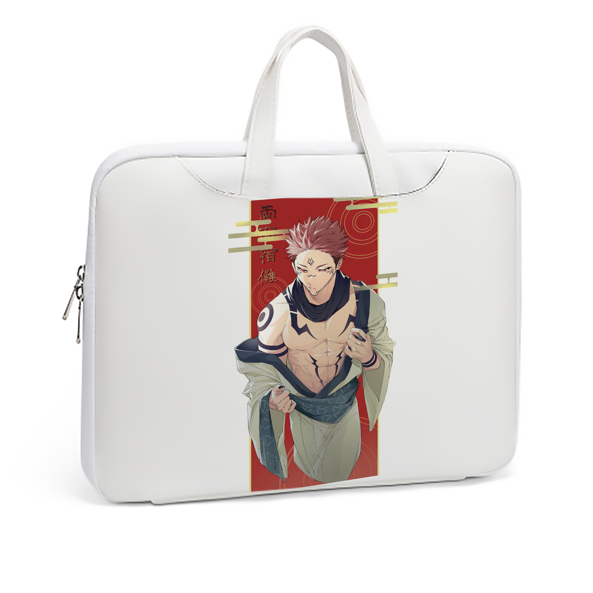 （画像用） 呪術廻戦 Jujutsu Kaisen レザーラップトップバッグ　ノートパソコンケース