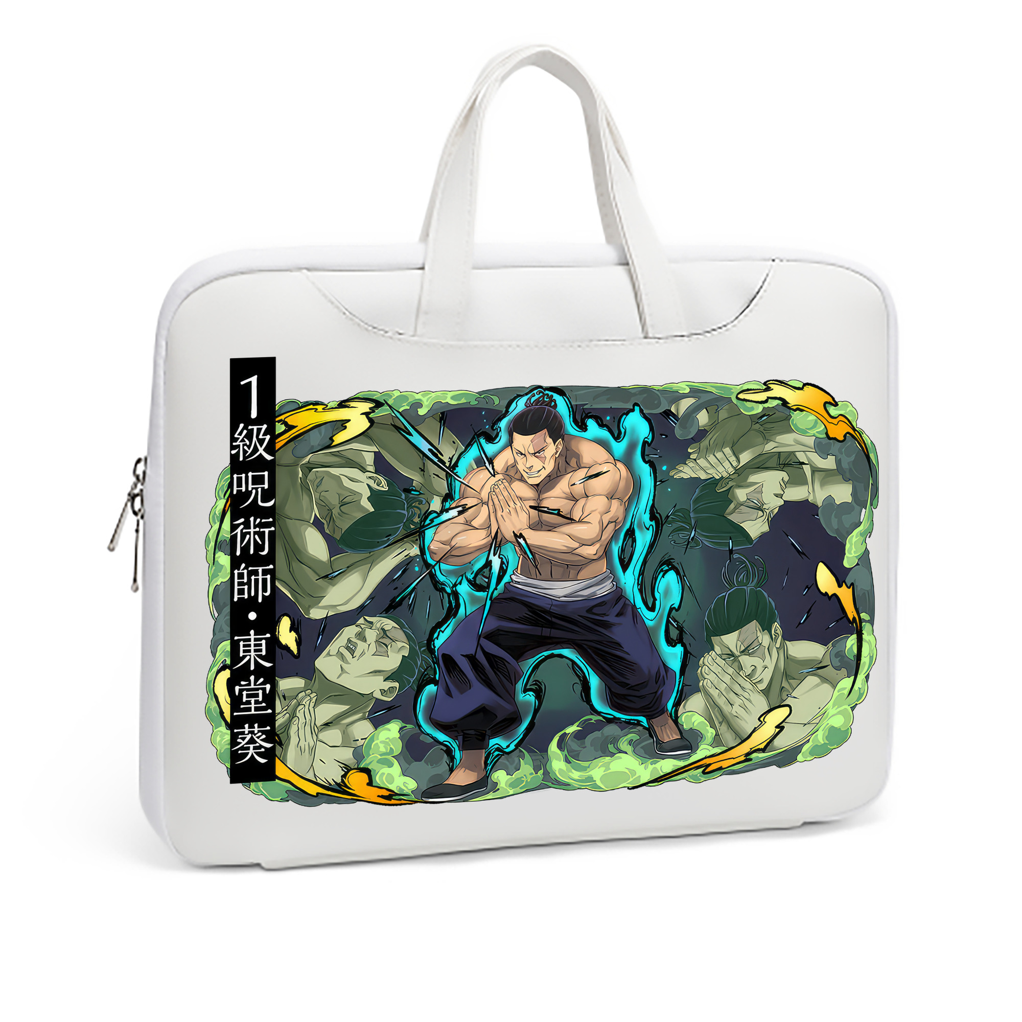 （画像用） 呪術廻戦 Jujutsu Kaisen レザーラップトップバッグ　ノートパソコンケース