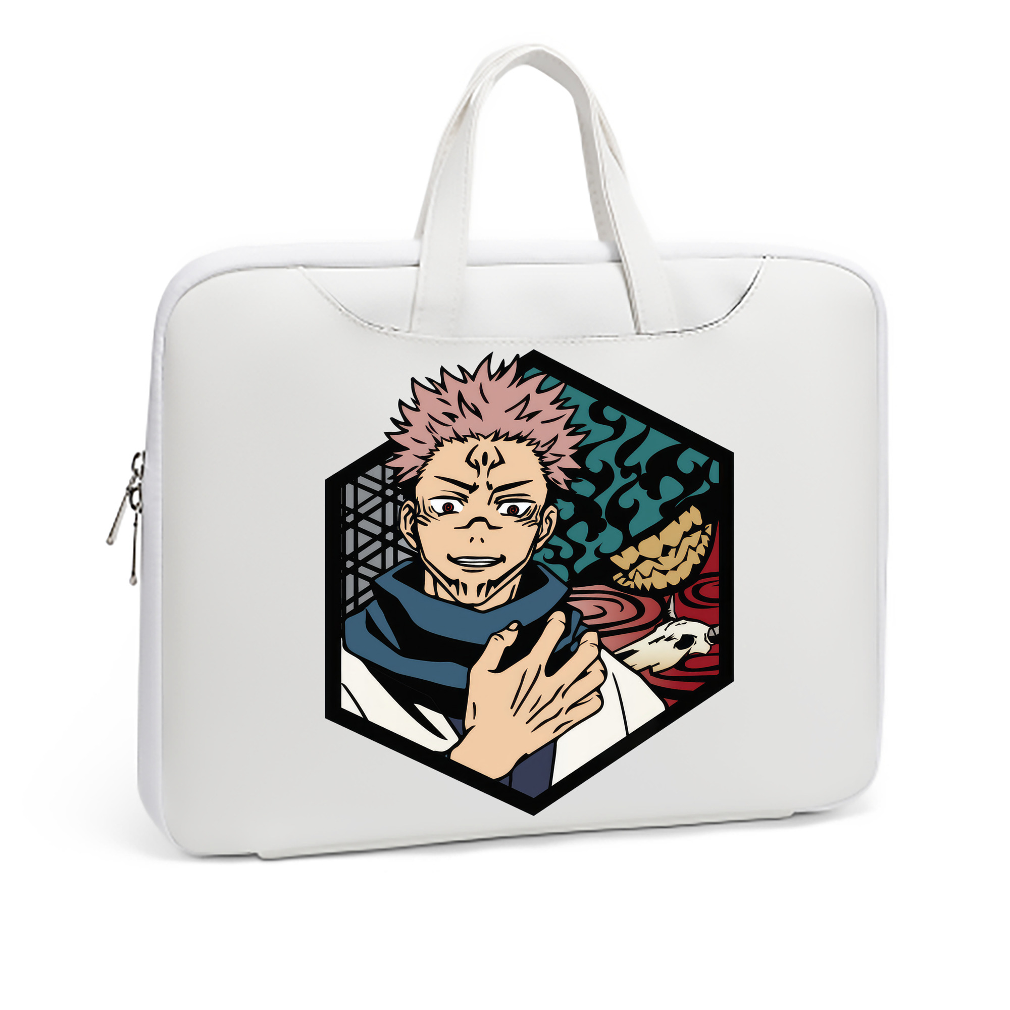 （画像用） 呪術廻戦 Jujutsu Kaisen レザーラップトップバッグ　ノートパソコンケース