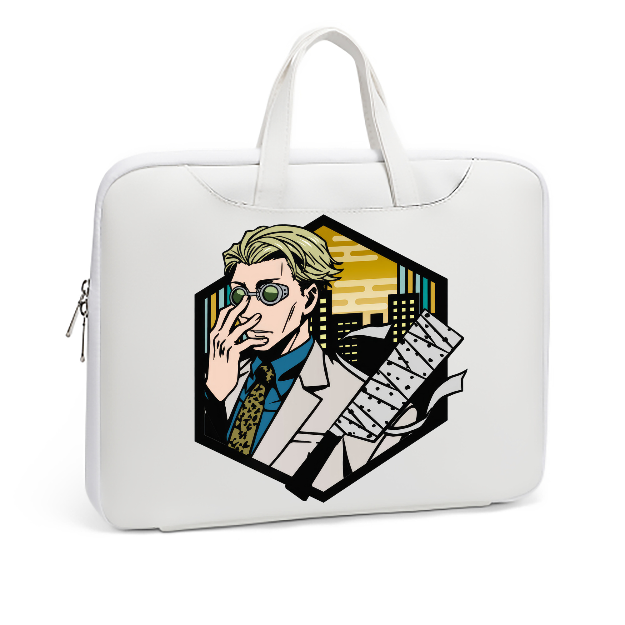 （画像用） 呪術廻戦 Jujutsu Kaisen レザーラップトップバッグ　ノートパソコンケース