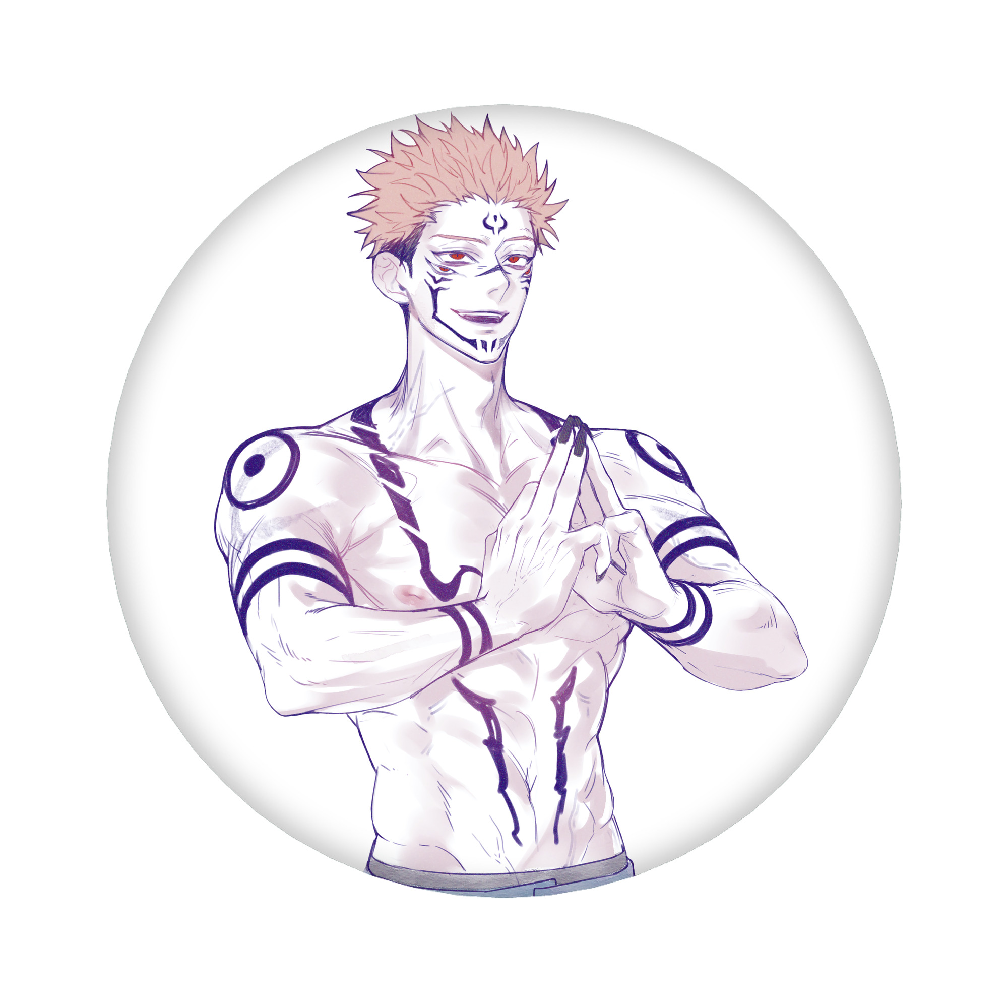 （画像用） 呪術廻戦 Jujutsu Kaisen 6cm 缶バッジ 複数セット