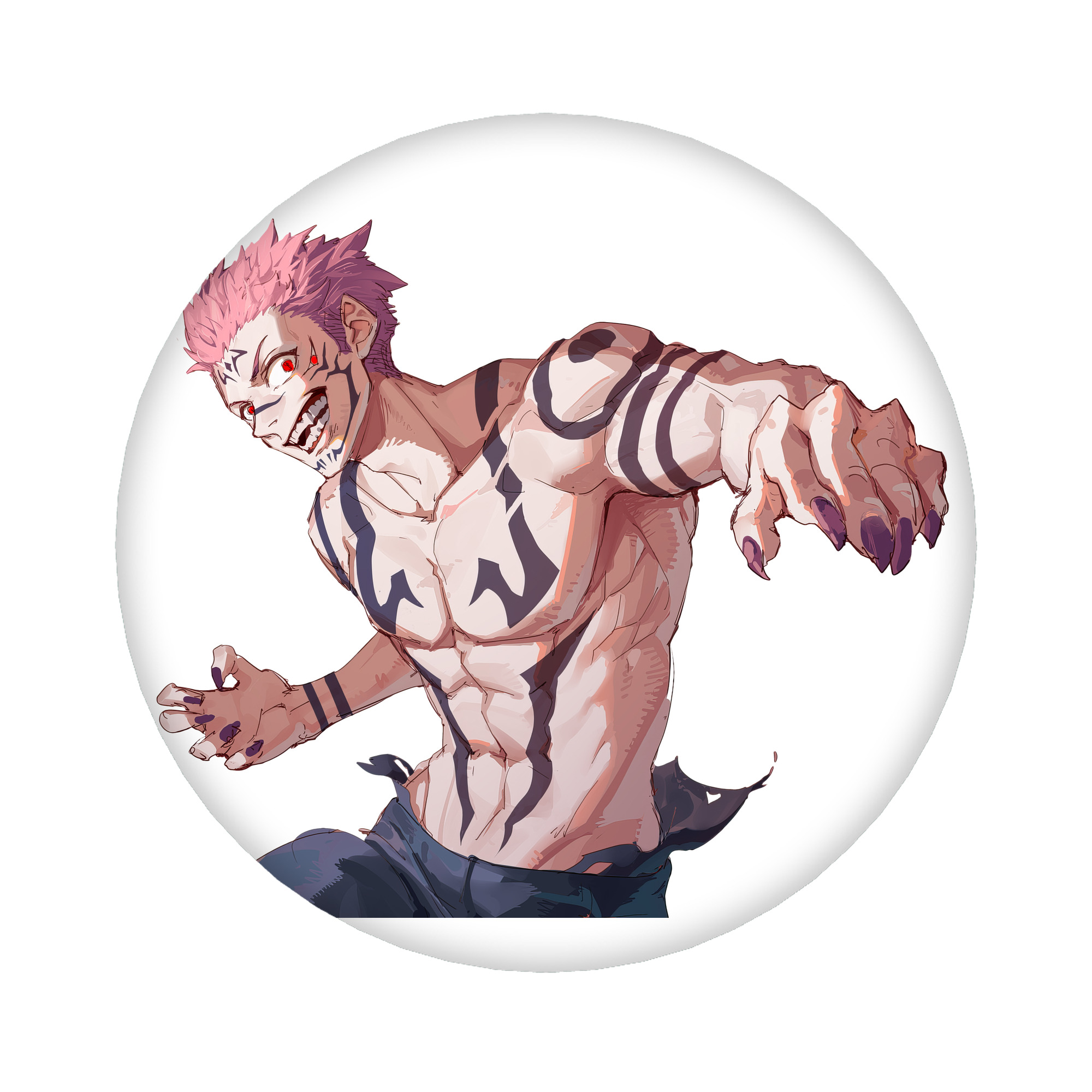 （画像用） 呪術廻戦 Jujutsu Kaisen 6cm 缶バッジ 複数セット