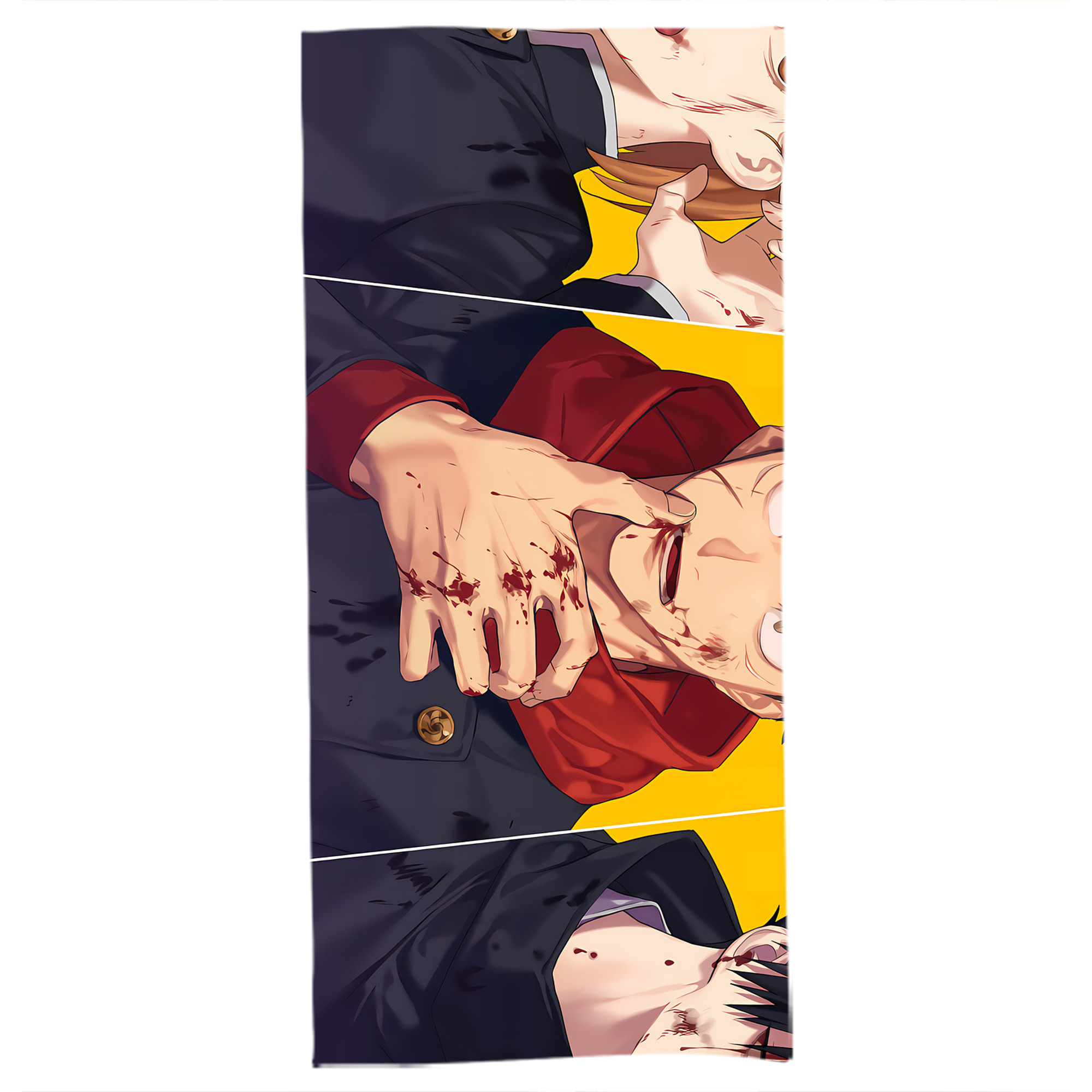 （画像用） 呪術廻戦 Jujutsu Kaisen 大判バスタオル 70×140cm 吸水速乾 柔らかい肌触り