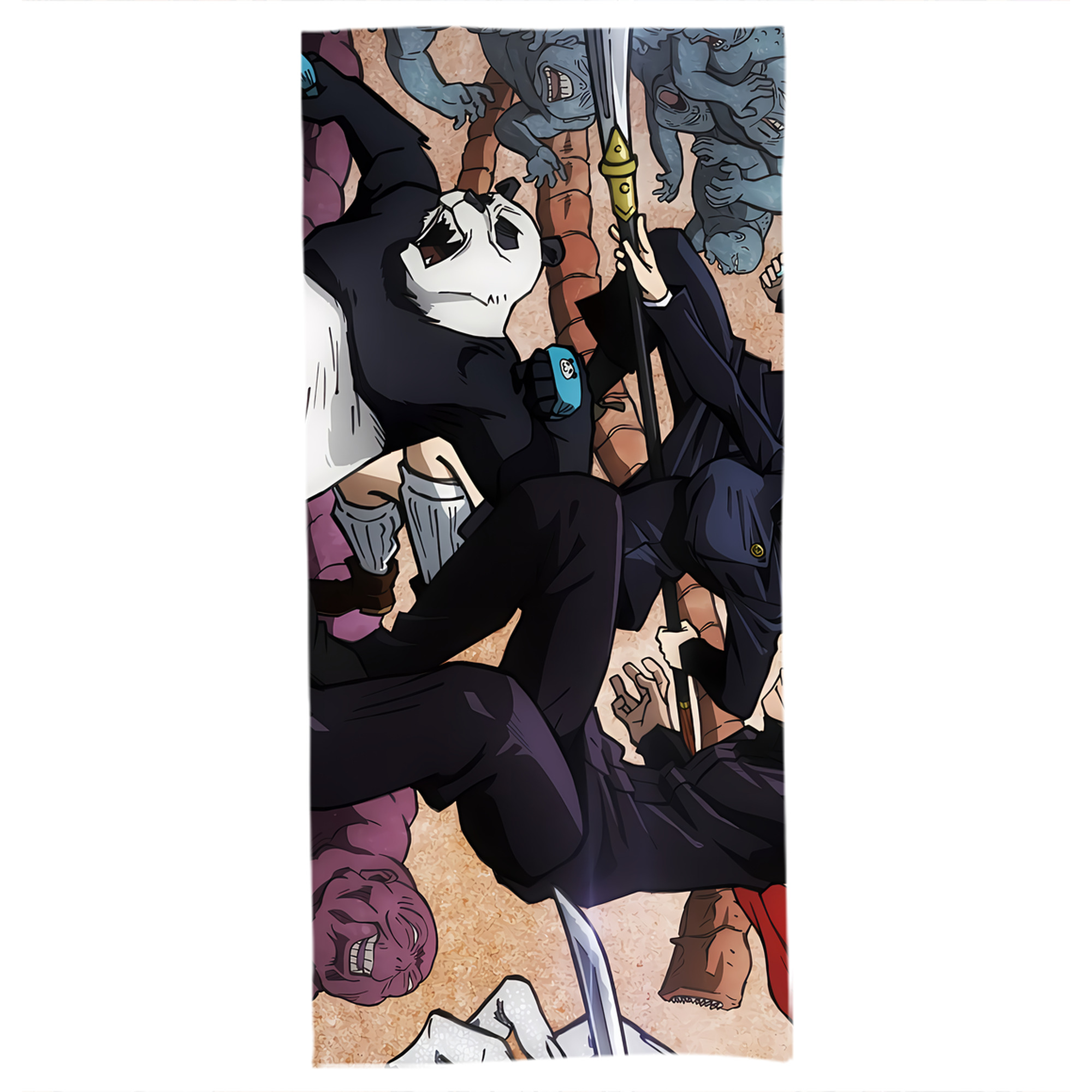 （画像用） 呪術廻戦 Jujutsu Kaisen 大判バスタオル 70×140cm 吸水速乾 柔らかい肌触り
