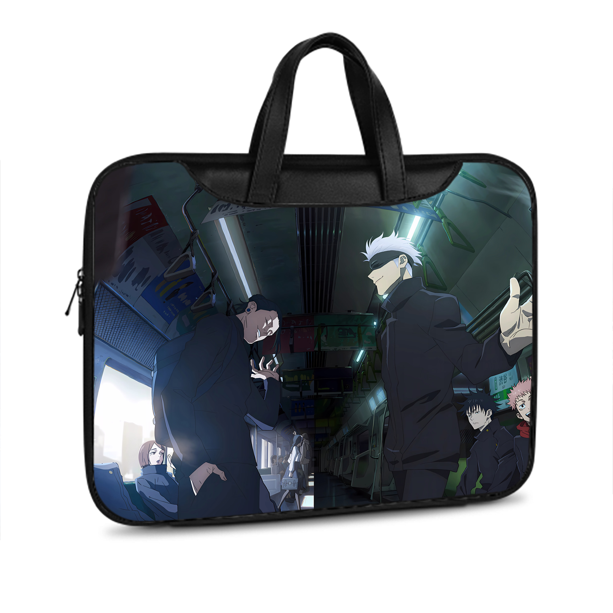 （画像用） 呪術廻戦 Jujutsu Kaisen レザーラップトップバッグ　ノートパソコンケース