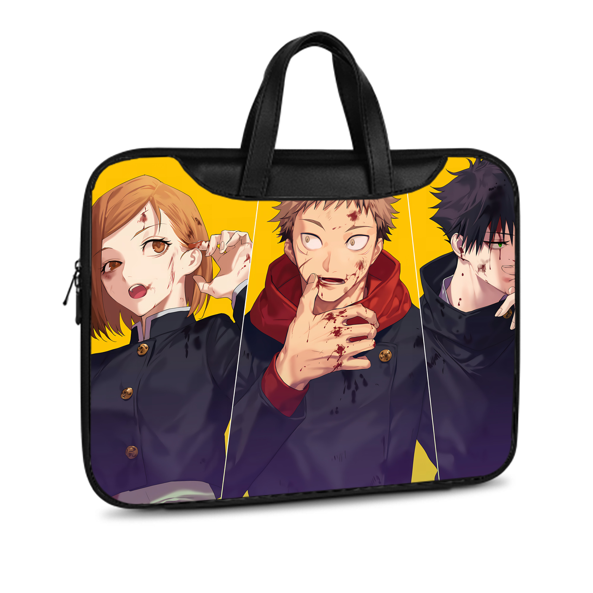 （画像用） 呪術廻戦 Jujutsu Kaisen レザーラップトップバッグ　ノートパソコンケース