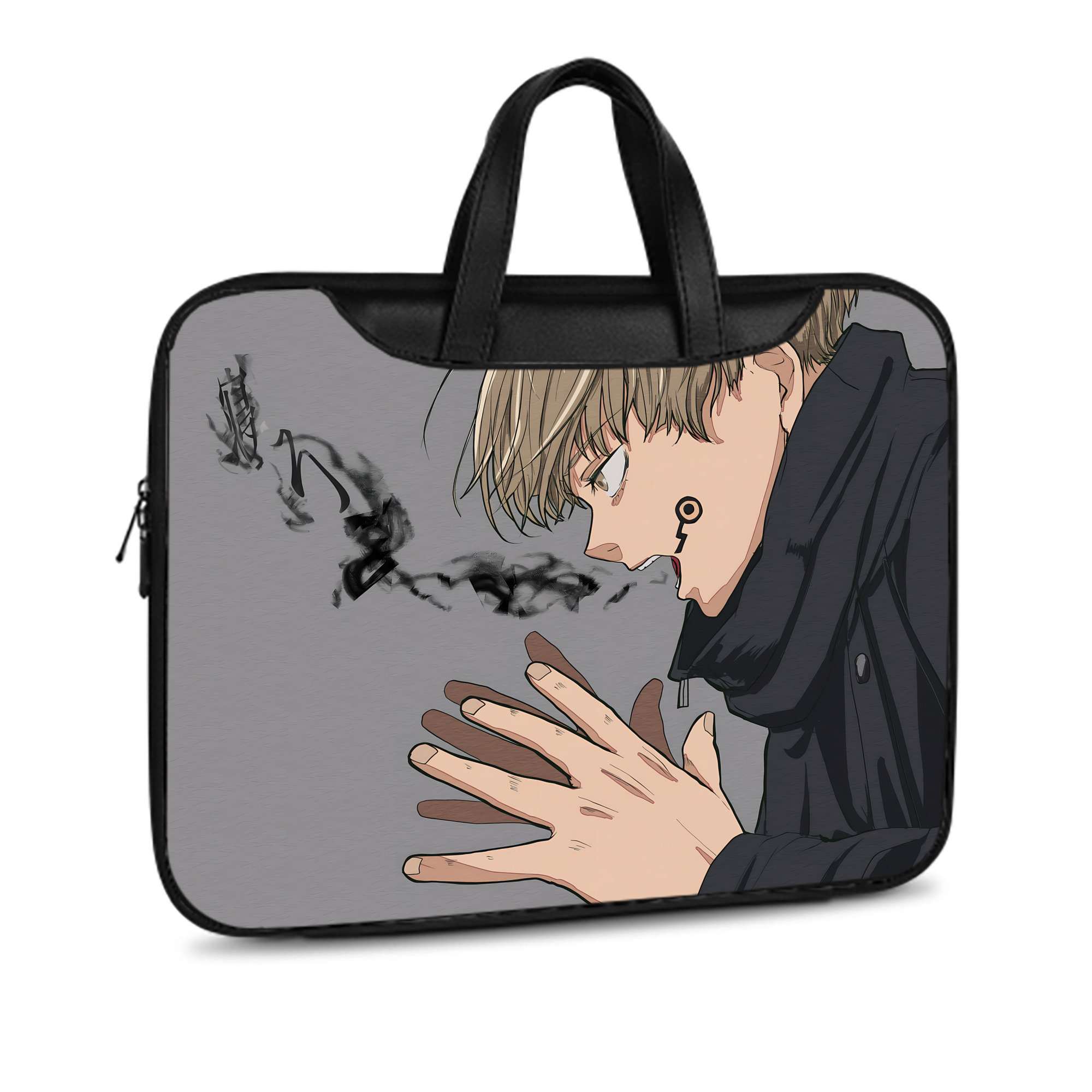 （画像用） 呪術廻戦 Jujutsu Kaisen レザーラップトップバッグ　ノートパソコンケース
