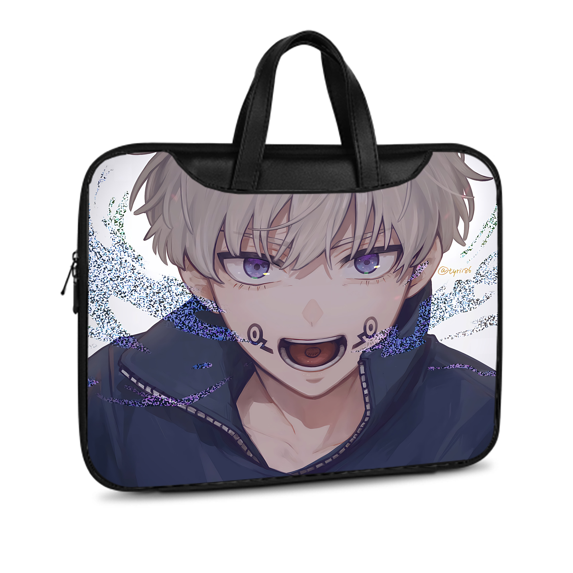 （画像用） 呪術廻戦 Jujutsu Kaisen レザーラップトップバッグ　ノートパソコンケース