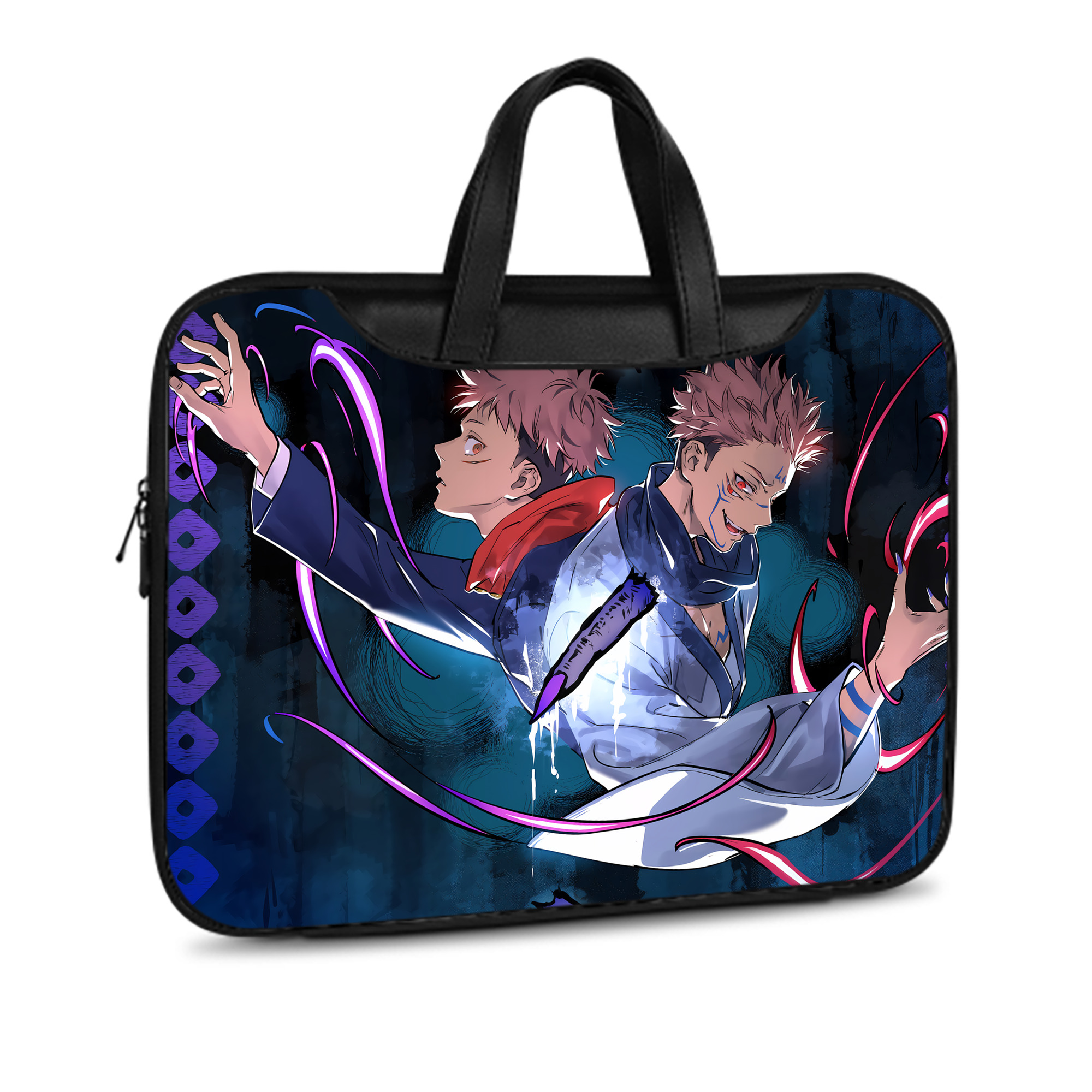 （画像用） 呪術廻戦 Jujutsu Kaisen レザーラップトップバッグ　ノートパソコンケース