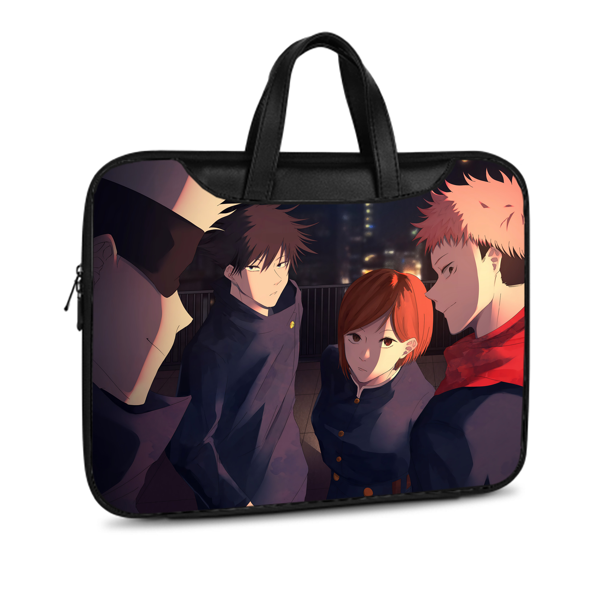 （画像用） 呪術廻戦 Jujutsu Kaisen レザーラップトップバッグ　ノートパソコンケース