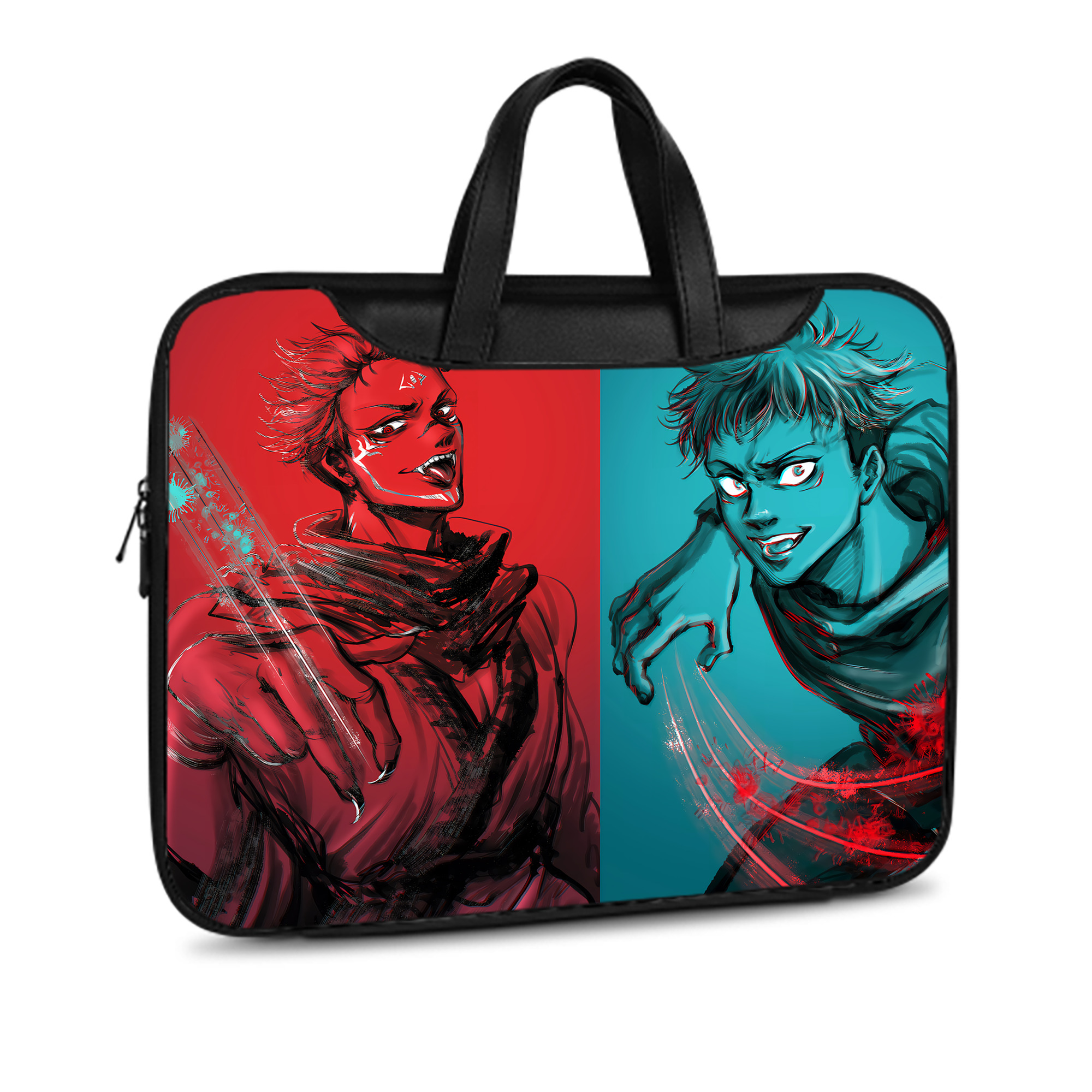 （画像用） 呪術廻戦 Jujutsu Kaisen レザーラップトップバッグ　ノートパソコンケース