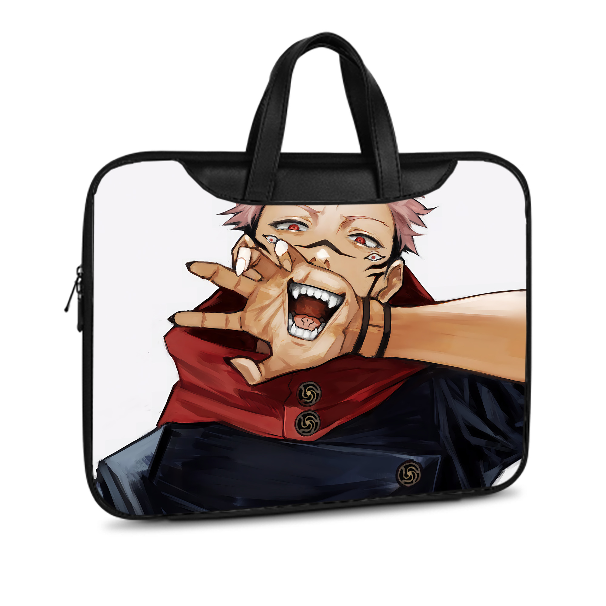 （画像用） 呪術廻戦 Jujutsu Kaisen レザーラップトップバッグ　ノートパソコンケース