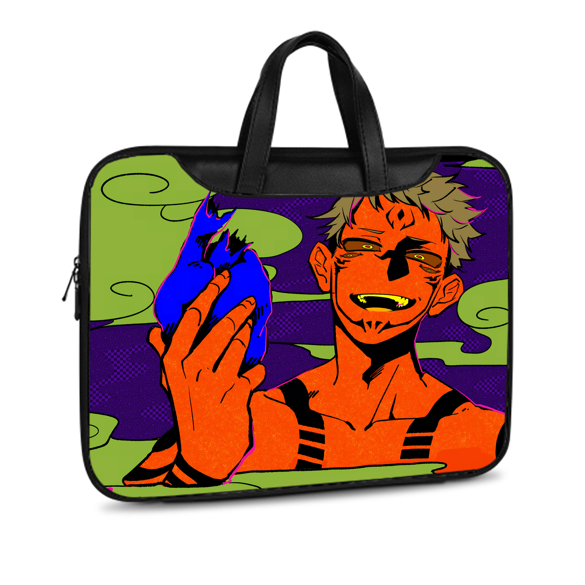 （画像用） 呪術廻戦 Jujutsu Kaisen レザーラップトップバッグ　ノートパソコンケース