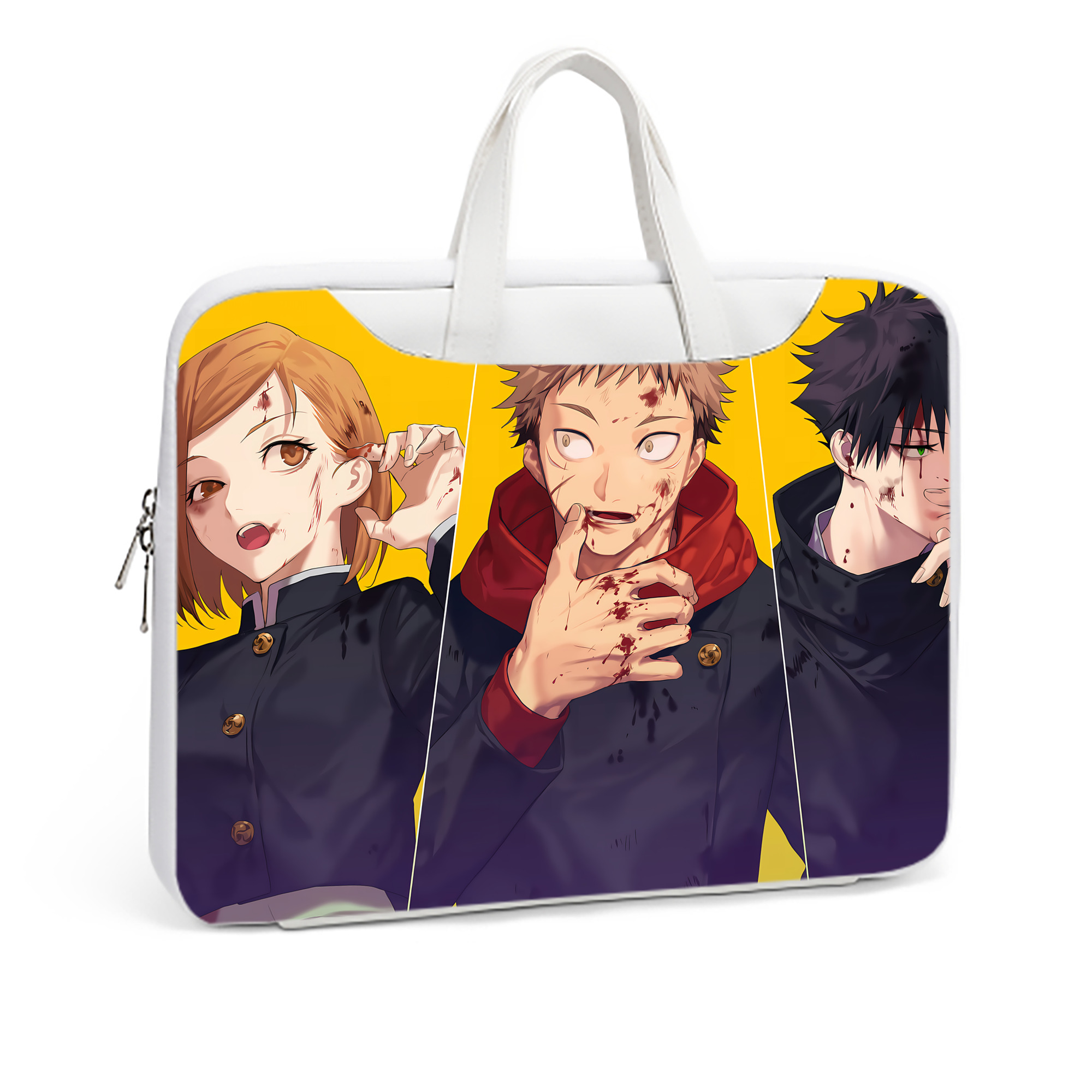 （画像用） 呪術廻戦 Jujutsu Kaisen レザーラップトップバッグ　ノートパソコンケース