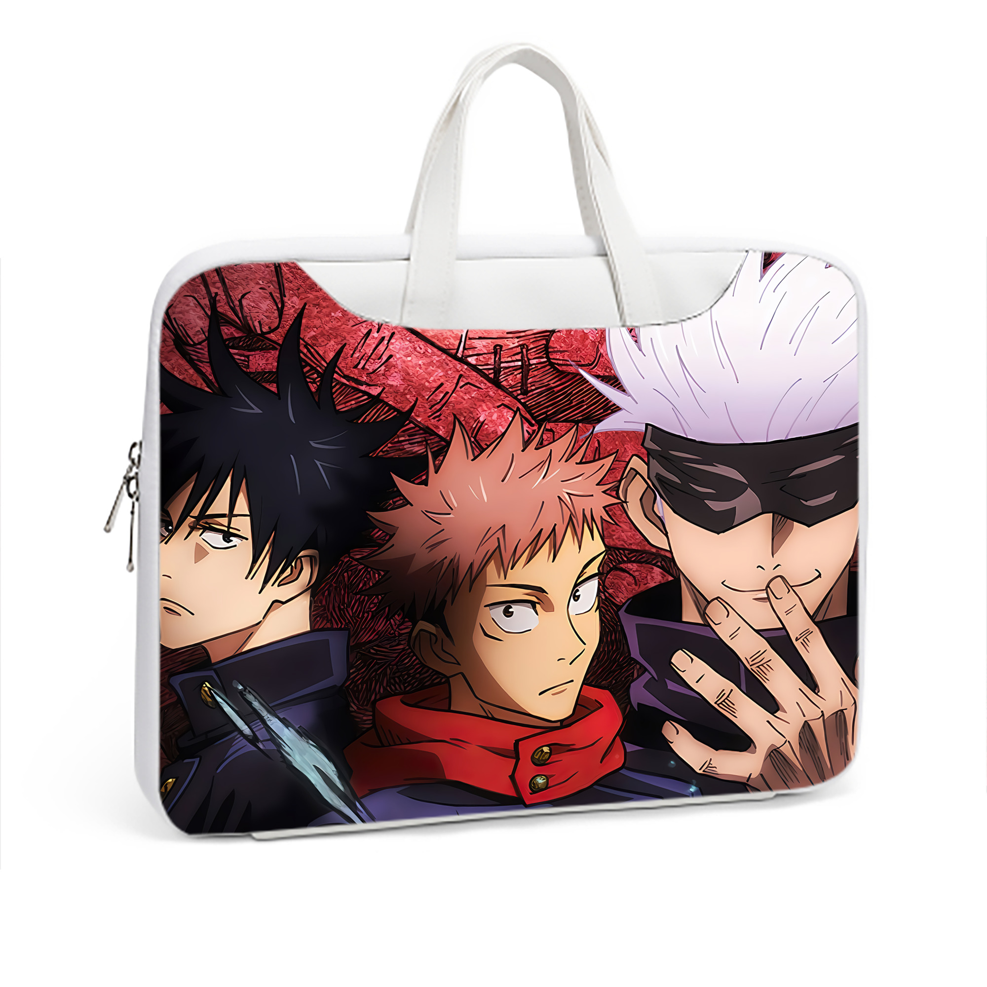 （画像用） 呪術廻戦 Jujutsu Kaisen レザーラップトップバッグ　ノートパソコンケース