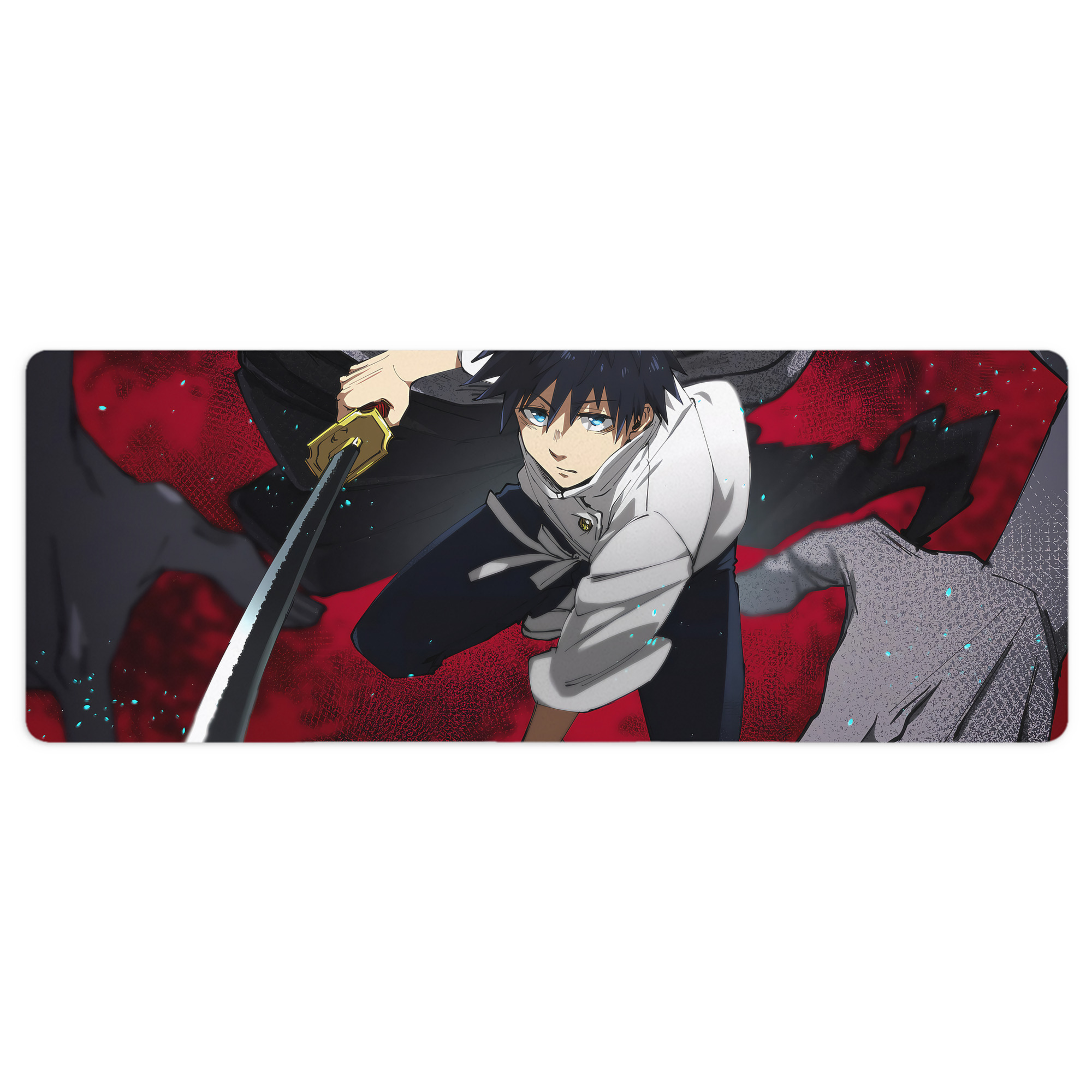 （画像用） 呪術廻戦 Jujutsu Kaisen ステッチ加工 大判デスクマット／滑り止めマウスパッド