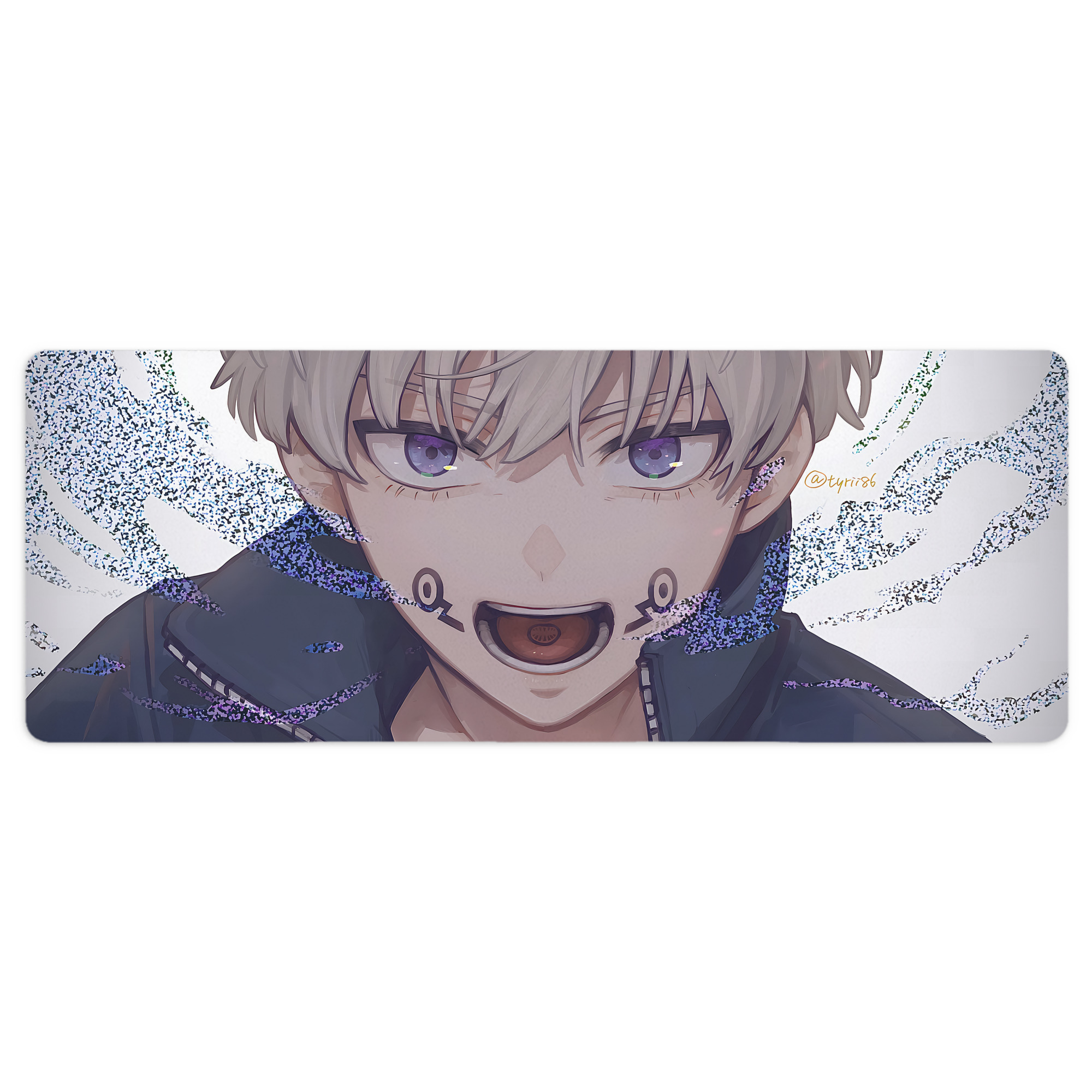（画像用） 呪術廻戦 Jujutsu Kaisen ステッチ加工 大判デスクマット／滑り止めマウスパッド