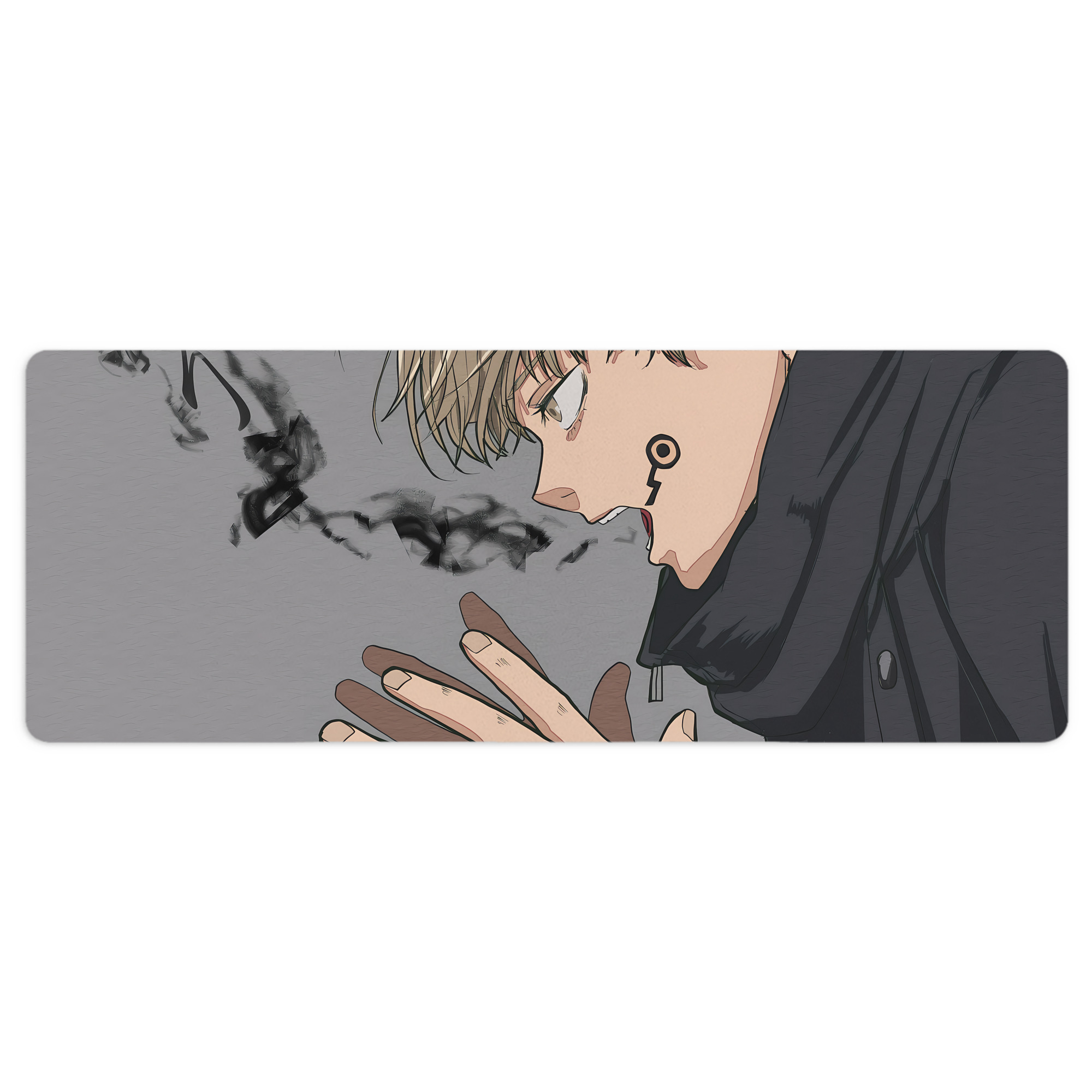 （画像用） 呪術廻戦 Jujutsu Kaisen ステッチ加工 大判デスクマット／滑り止めマウスパッド