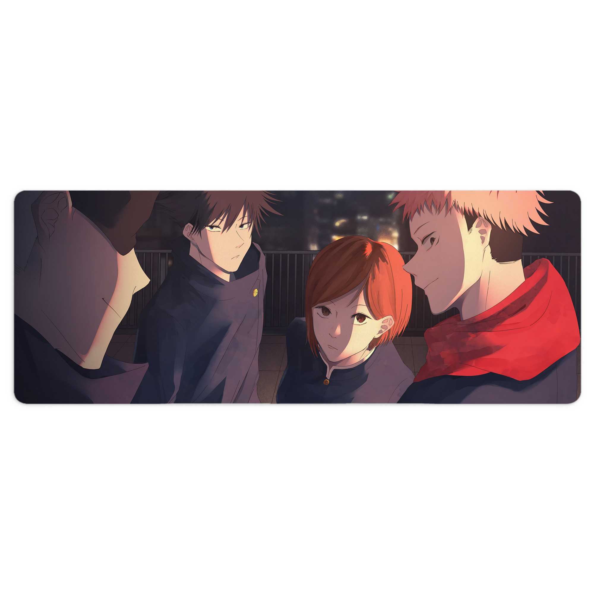 （画像用） 呪術廻戦 Jujutsu Kaisen ステッチ加工 大判デスクマット／滑り止めマウスパッド
