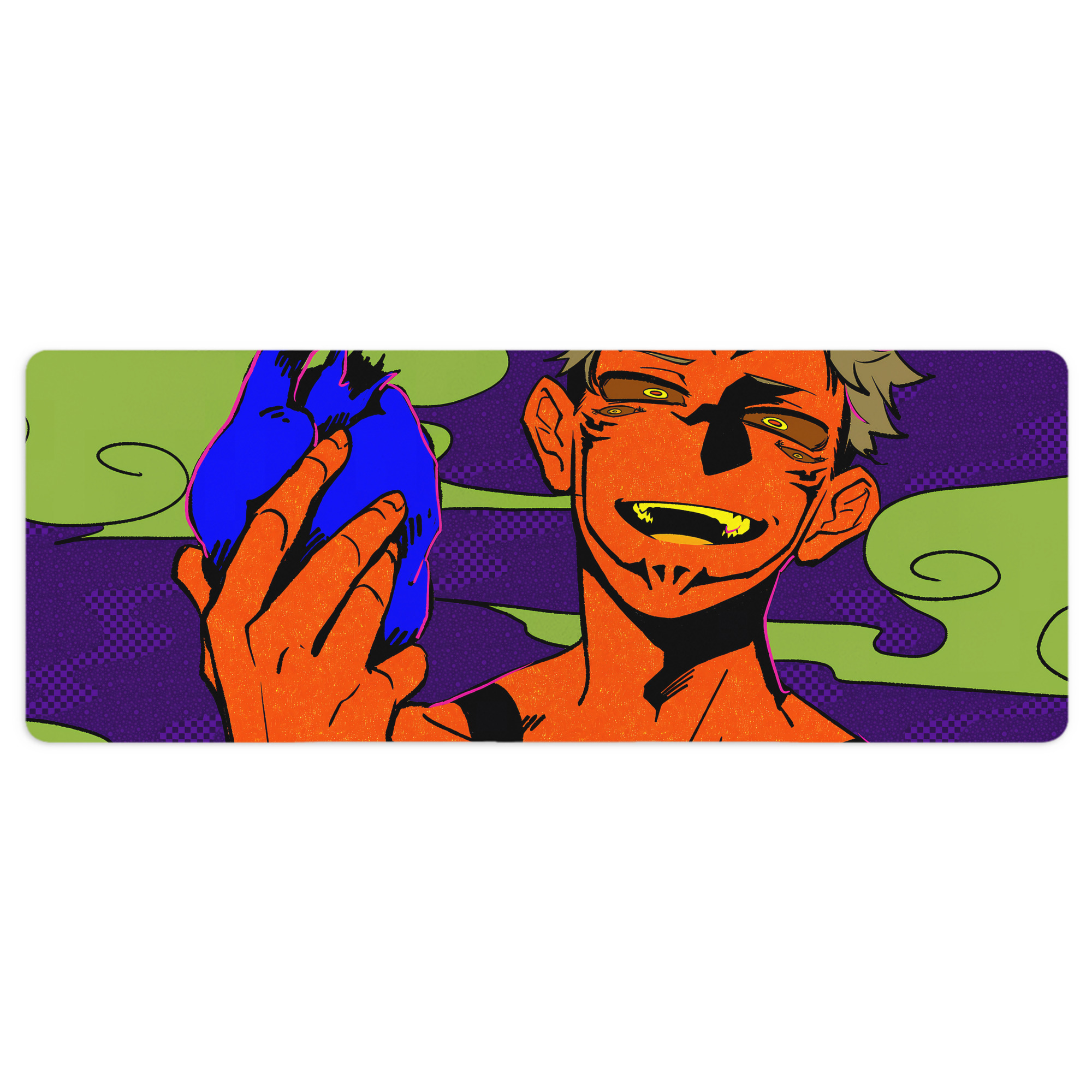 （画像用） 呪術廻戦 Jujutsu Kaisen ステッチ加工 大判デスクマット／滑り止めマウスパッド