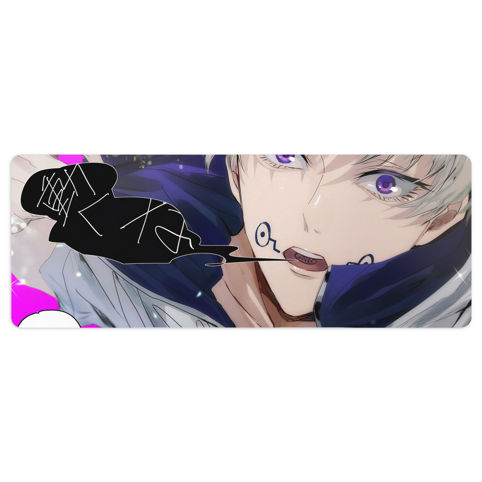 （画像用） 呪術廻戦 Jujutsu Kaisen ステッチ加工 大判デスクマット／滑り止めマウスパッド