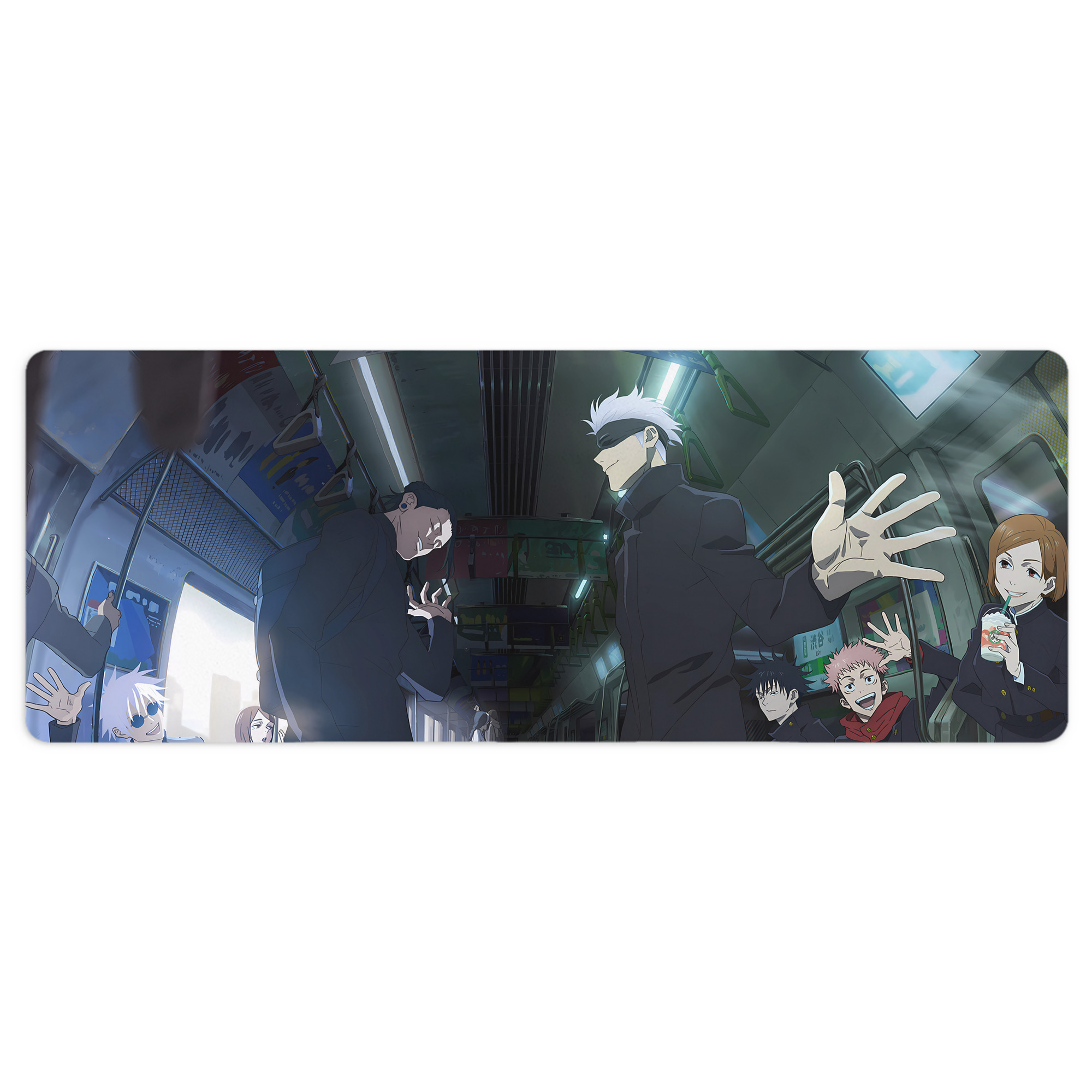 （画像用） 呪術廻戦 Jujutsu Kaisen ステッチ加工 大判デスクマット／滑り止めマウスパッド