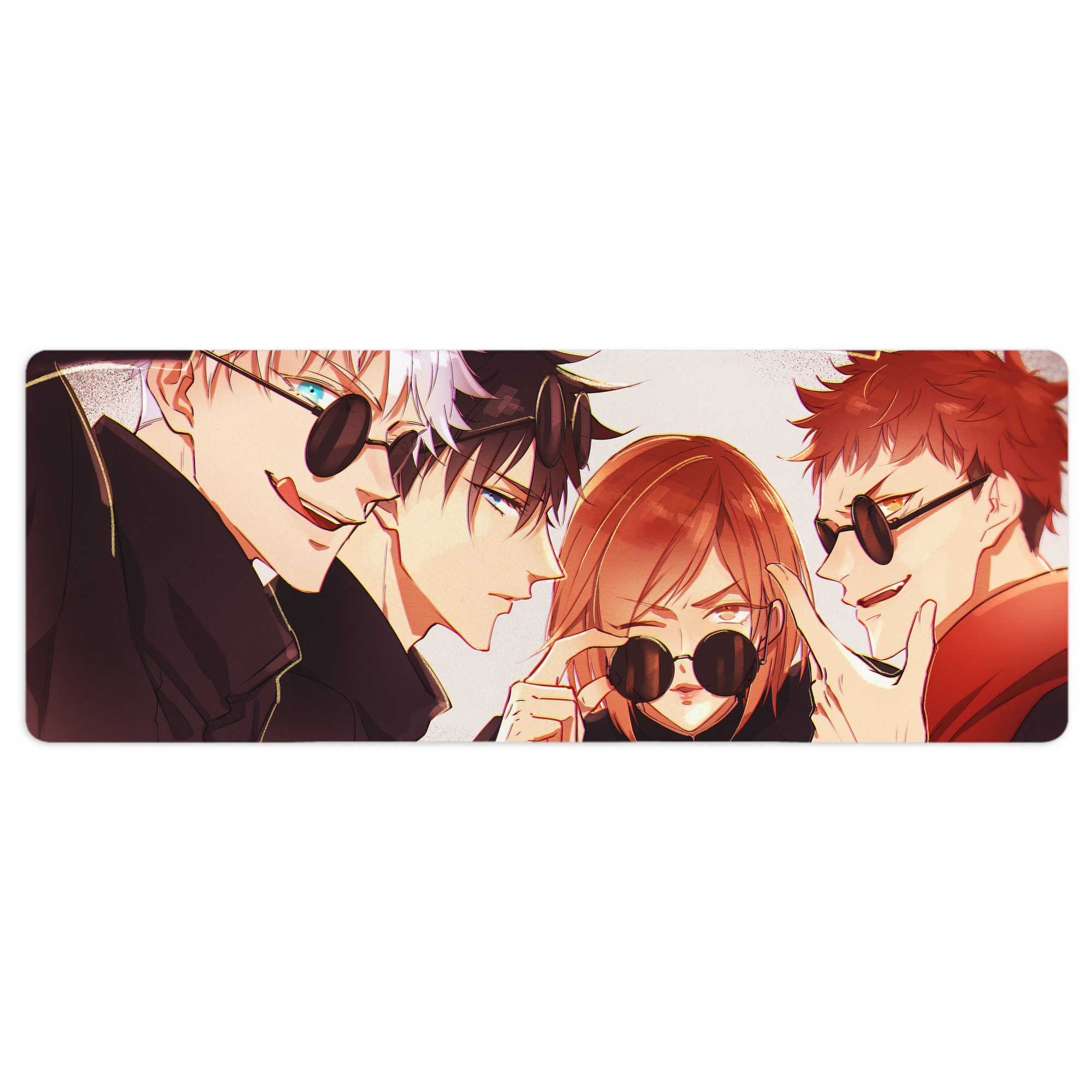 （画像用） 呪術廻戦 Jujutsu Kaisen ステッチ加工 大判デスクマット／滑り止めマウスパッド