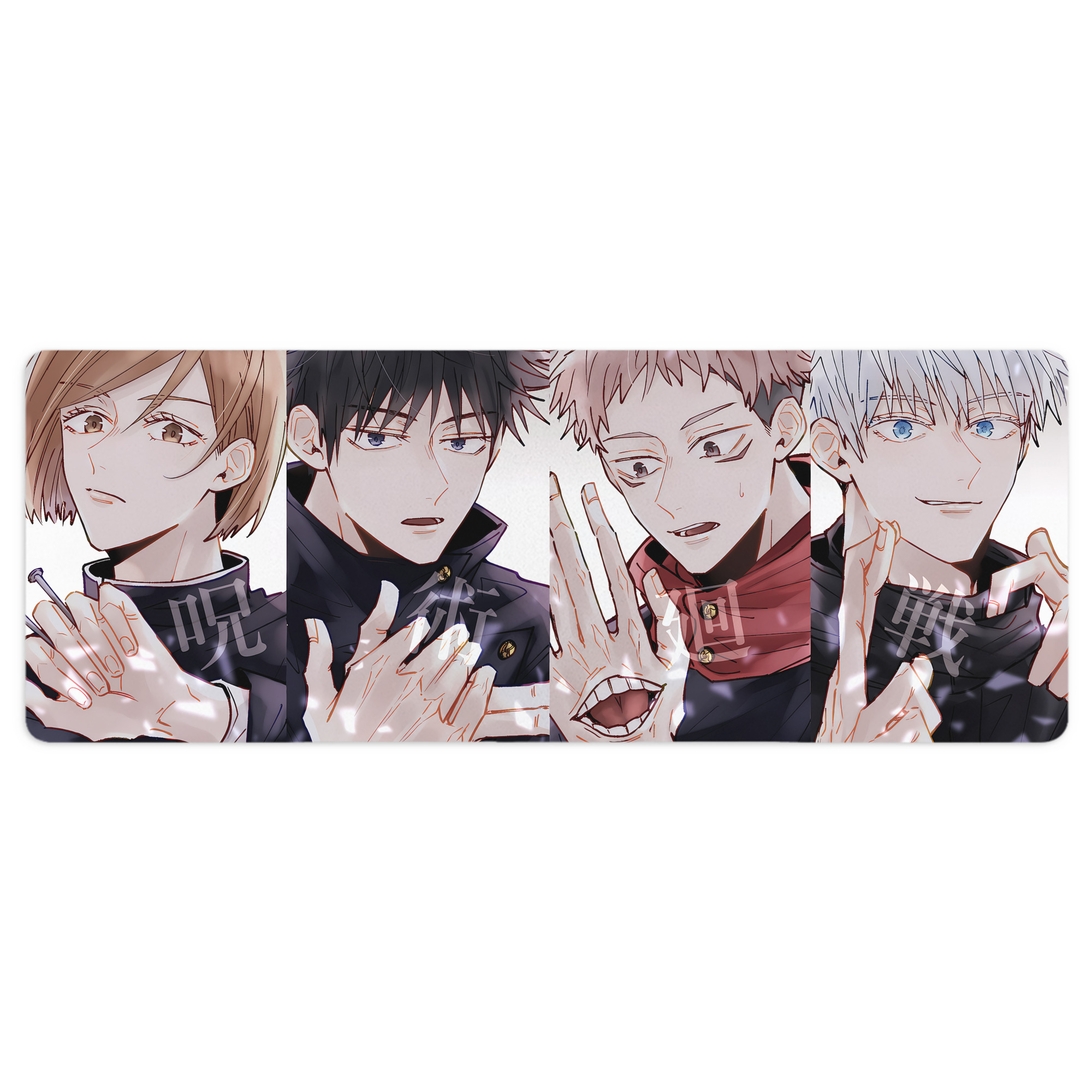 （画像用） 呪術廻戦 Jujutsu Kaisen ステッチ加工 大判デスクマット／滑り止めマウスパッド