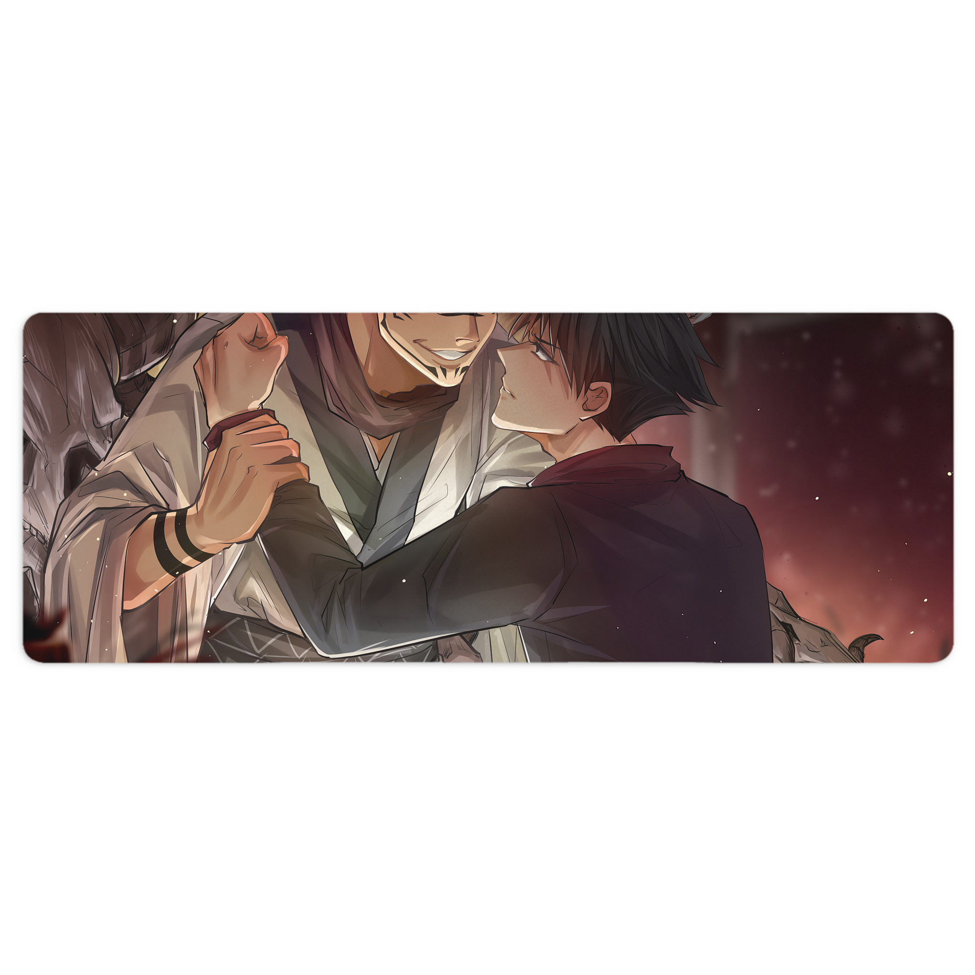 （画像用） 呪術廻戦 Jujutsu Kaisen ステッチ加工 大判デスクマット／滑り止めマウスパッド