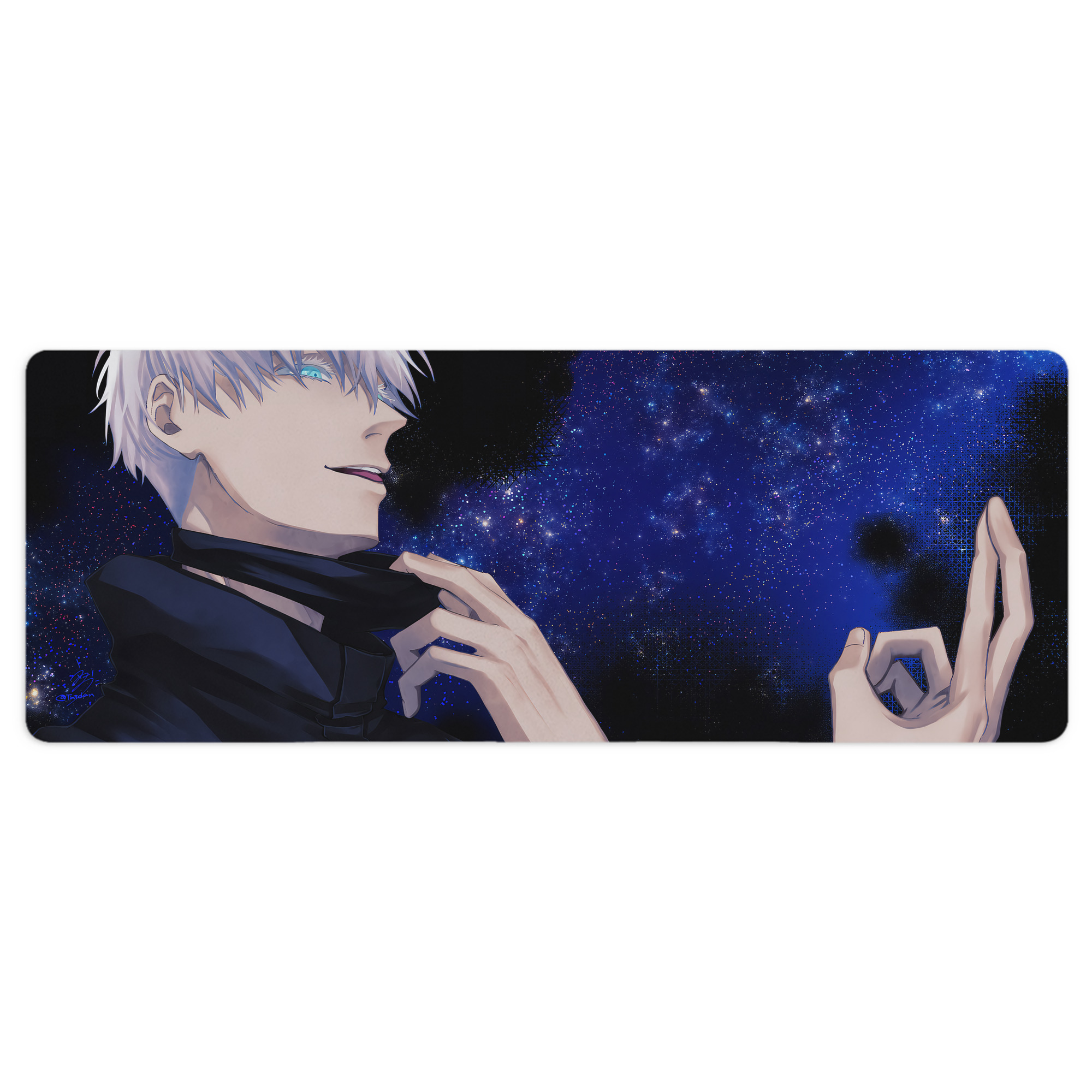 （画像用） 呪術廻戦 Jujutsu Kaisen ステッチ加工 大判デスクマット／滑り止めマウスパッド