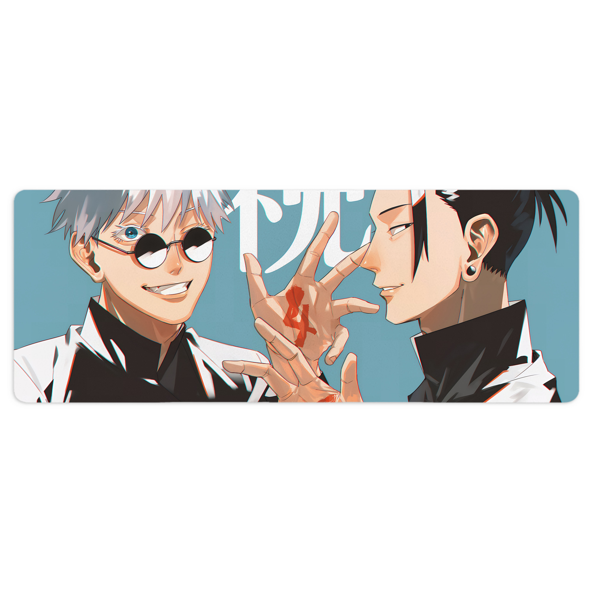 （画像用） 呪術廻戦 Jujutsu Kaisen ステッチ加工 大判デスクマット／滑り止めマウスパッド