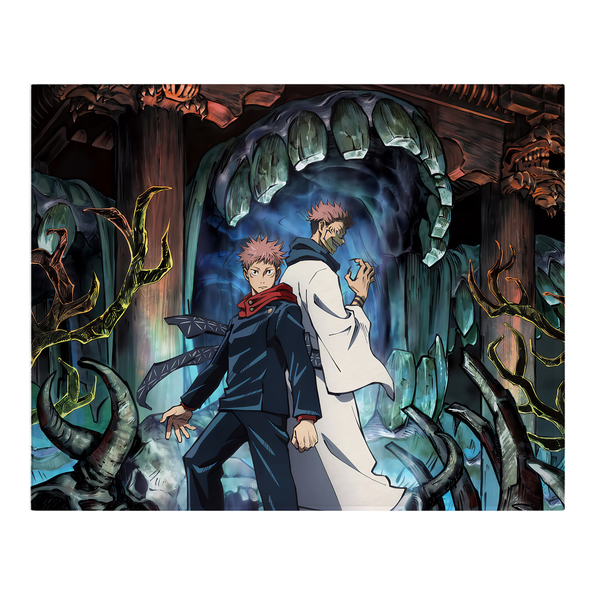 （画像用） 呪術廻戦 Jujutsu Kaisen フランネルブランケット・多サイズ対応（横型）