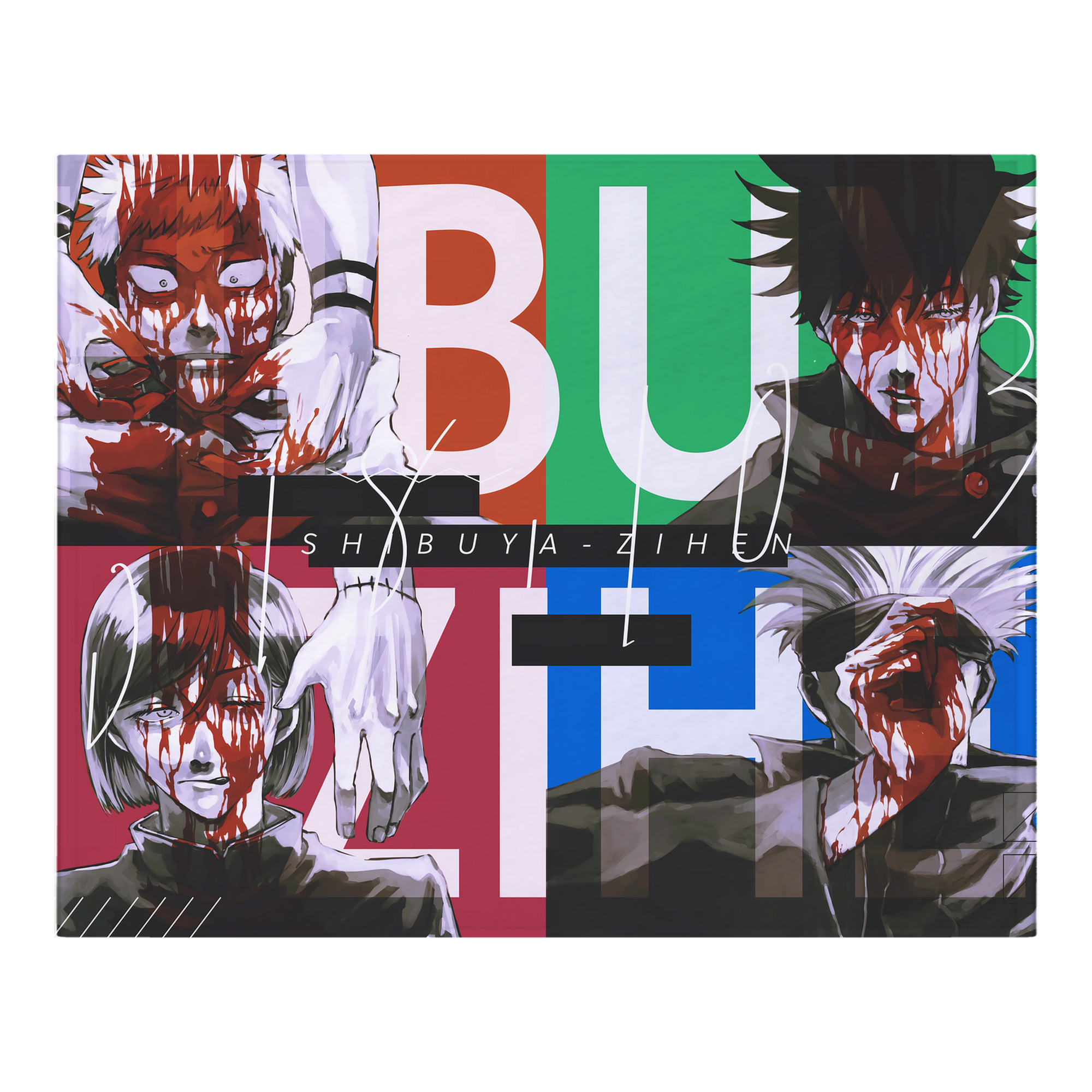 （画像用） 呪術廻戦 Jujutsu Kaisen フランネルブランケット・多サイズ対応（横型）
