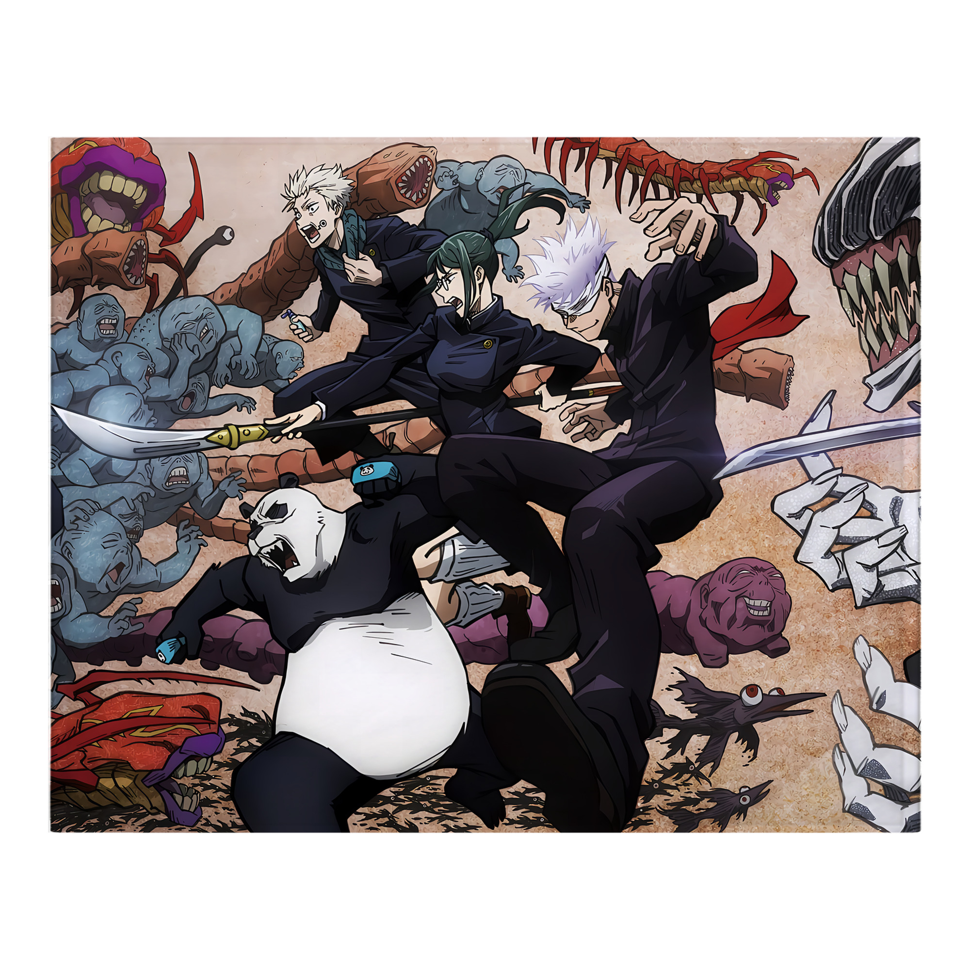 （画像用） 呪術廻戦 Jujutsu Kaisen フランネルブランケット・多サイズ対応（横型）