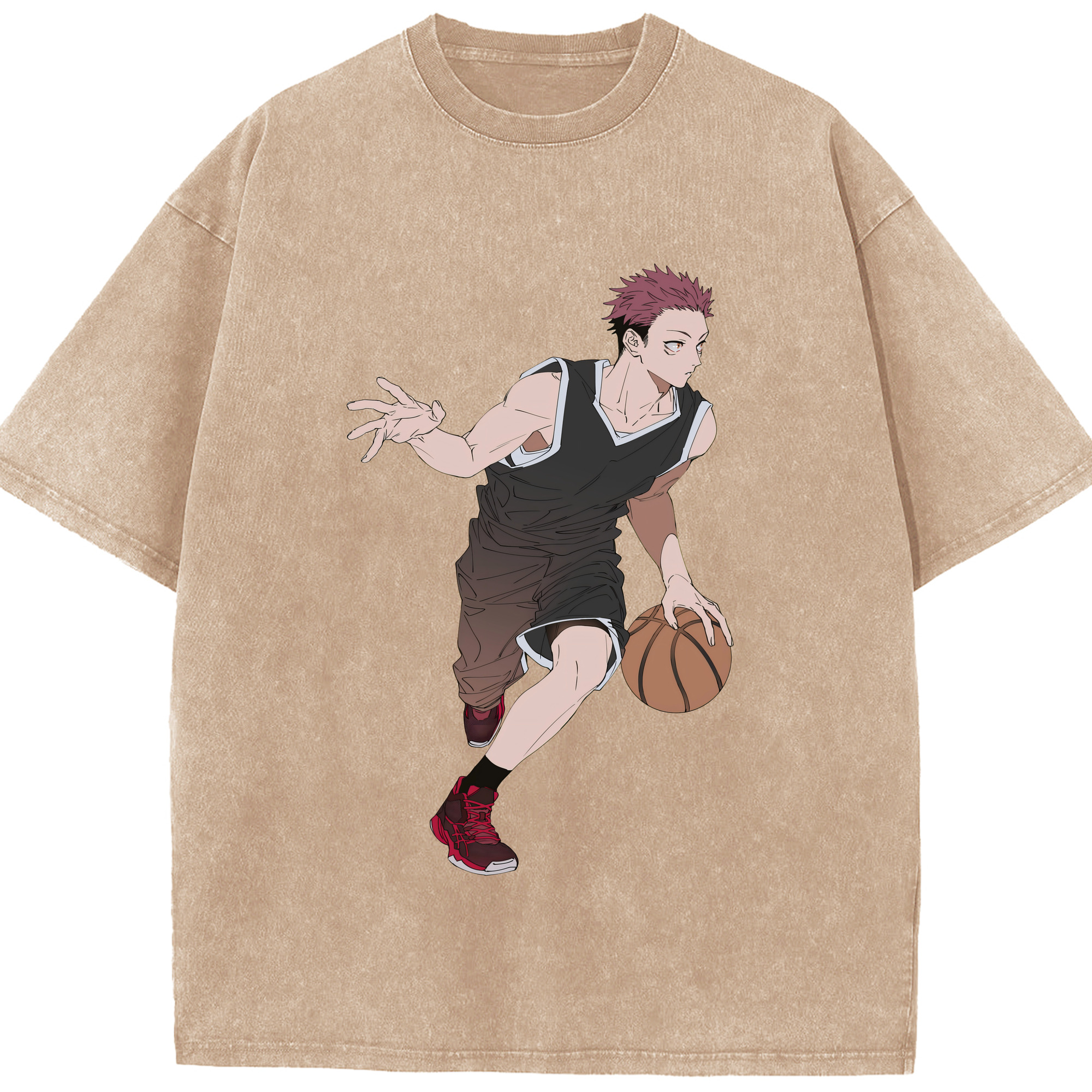 （画像用） 呪術廻戦 Jujutsu Kaisen 綿100% ヴィンテージ風 半袖Tシャツ（フロントプリント）