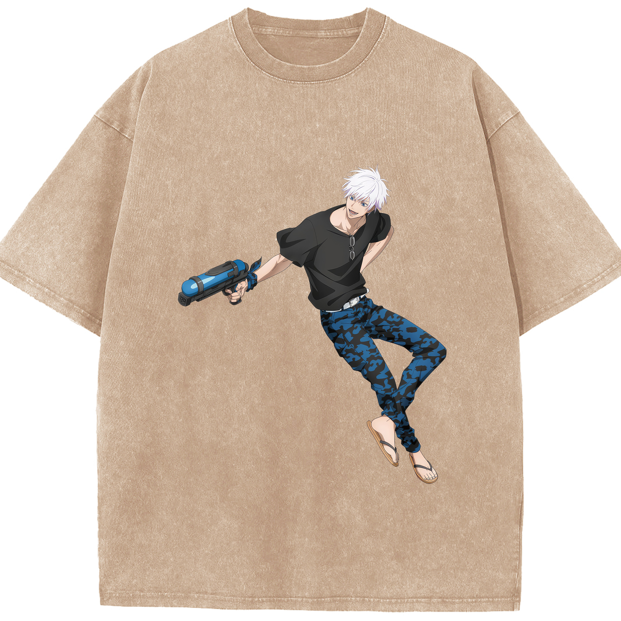（画像用） 呪術廻戦 Jujutsu Kaisen 綿100% ヴィンテージ風 半袖Tシャツ（フロントプリント）
